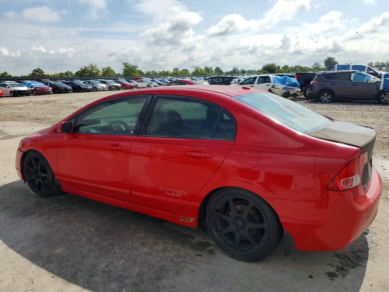 2007 Honda Civic Si Красный vin: 2HGFA55537H705763