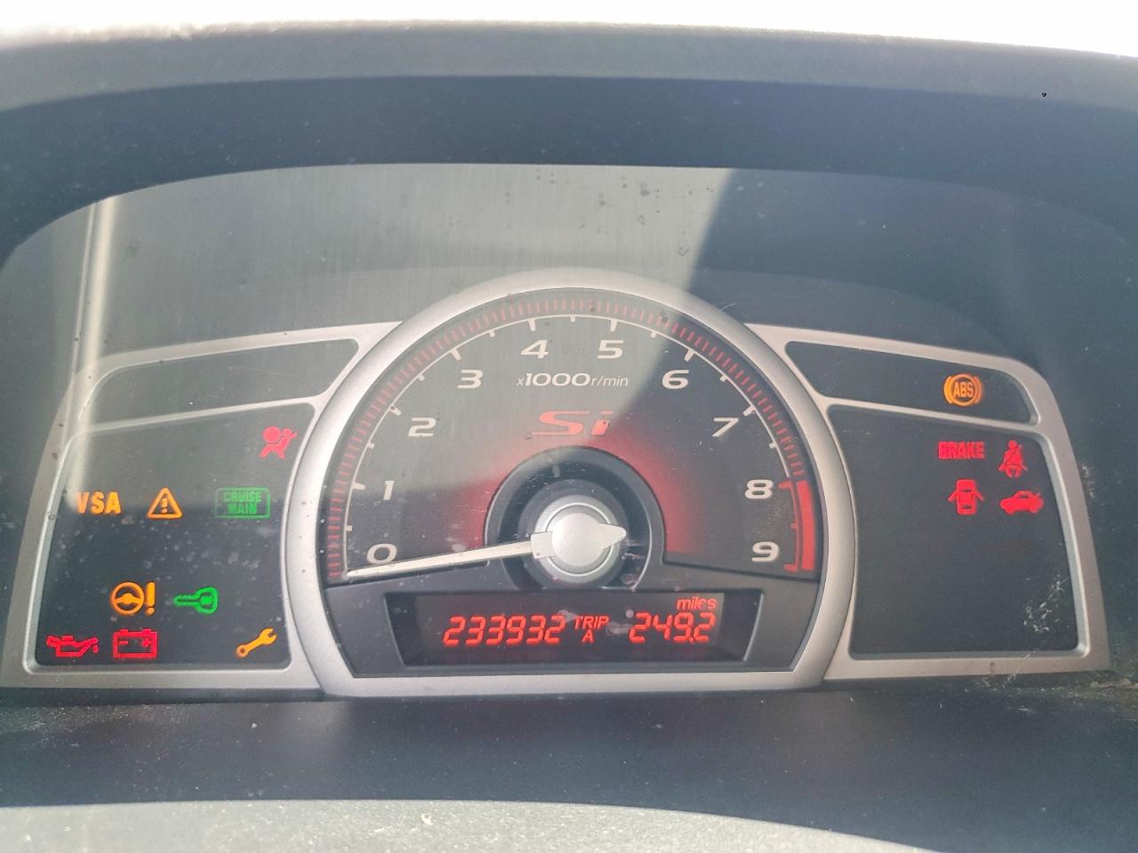 2007 Honda Civic Si Красный vin: 2HGFA55537H705763