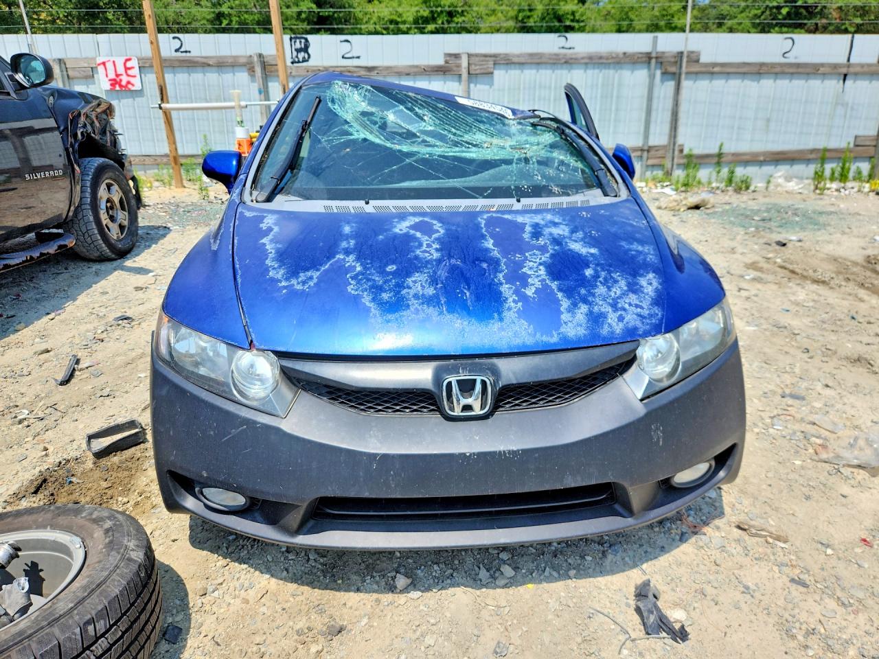 2007 Honda Civic Si Blue vin: 2HGFA55537H714432