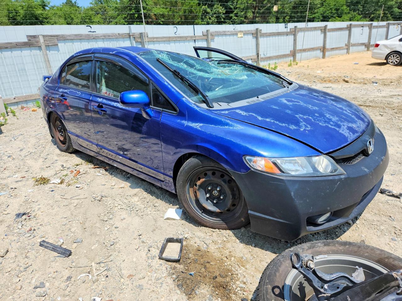 2007 Honda Civic Si Blue vin: 2HGFA55537H714432