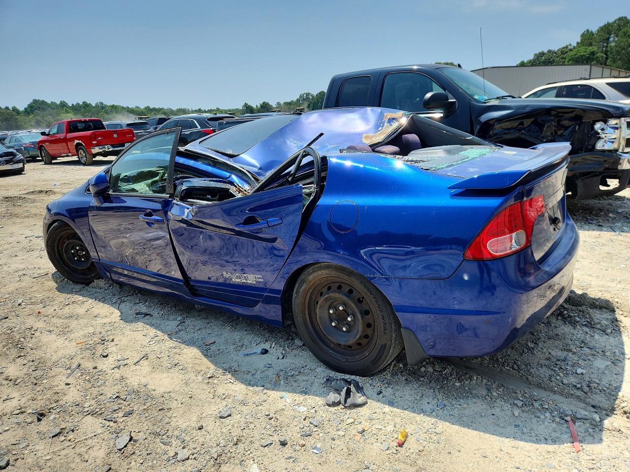 2007 Honda Civic Si Blue vin: 2HGFA55537H714432