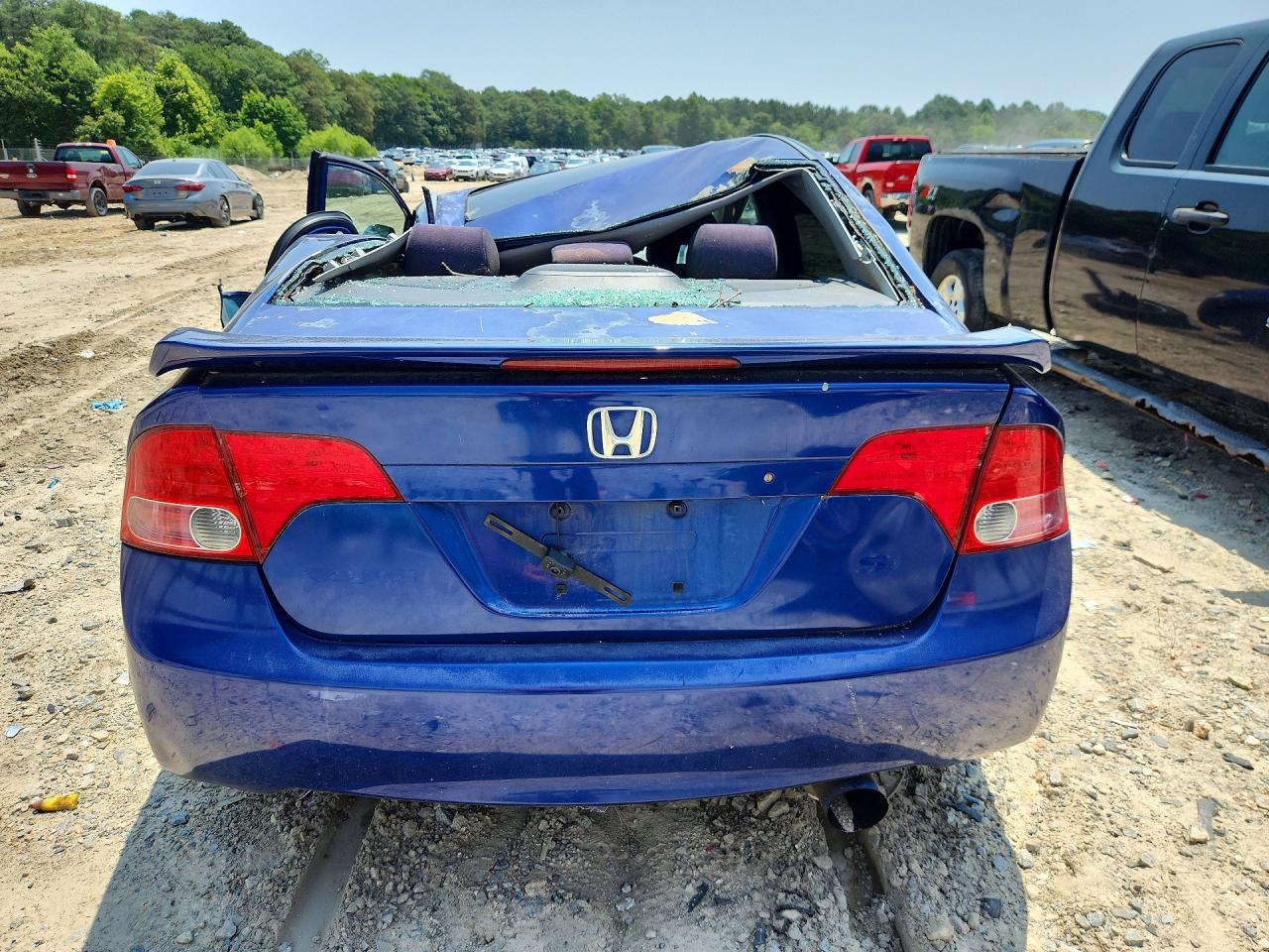 2007 Honda Civic Si Blue vin: 2HGFA55537H714432