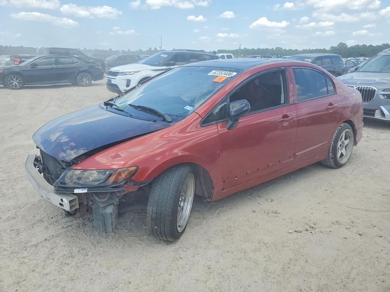 2008 Honda Civic Si Orange vin: 2HGFA55538H701469