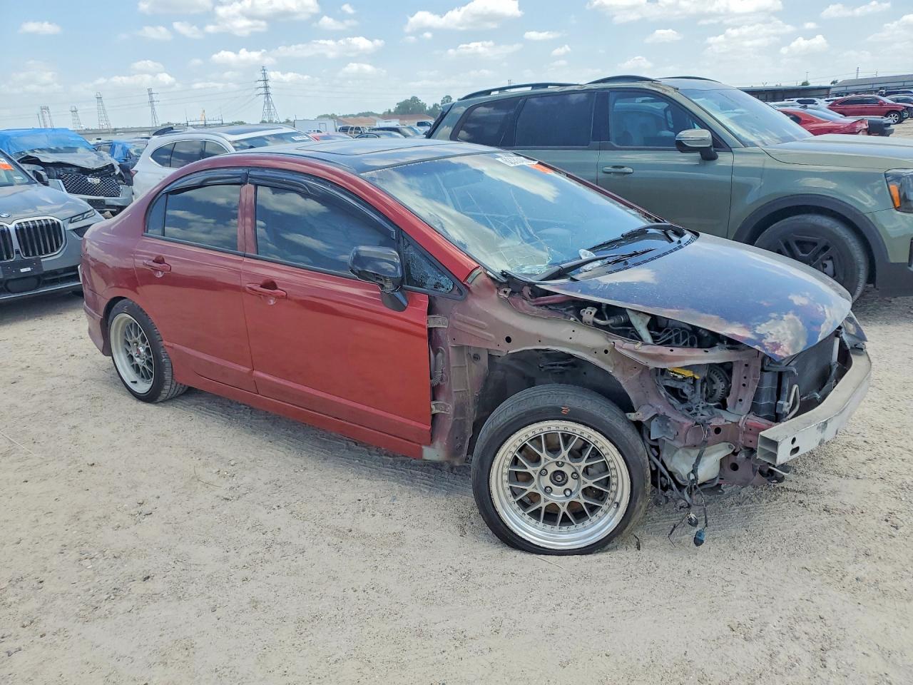 2008 Honda Civic Si Orange vin: 2HGFA55538H701469