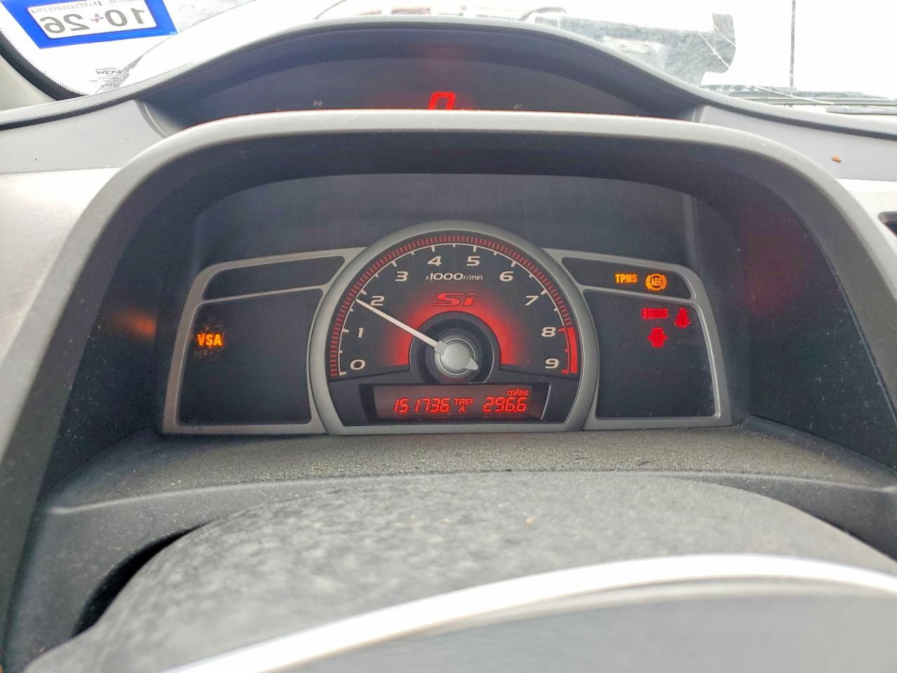 2008 Honda Civic Si Orange vin: 2HGFA55538H701469