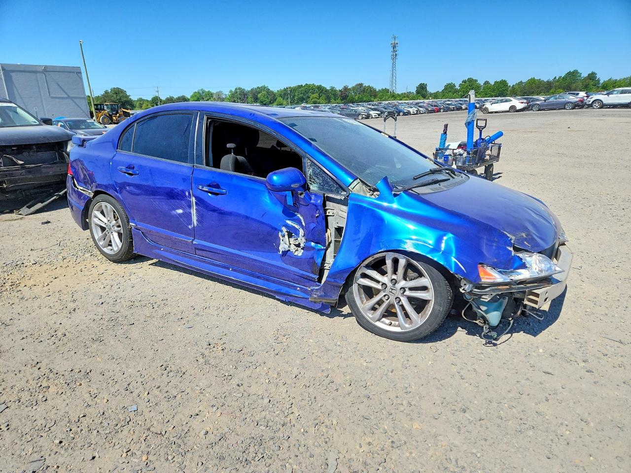 2009 Honda Civic Si Blue vin: 2HGFA55539H708391