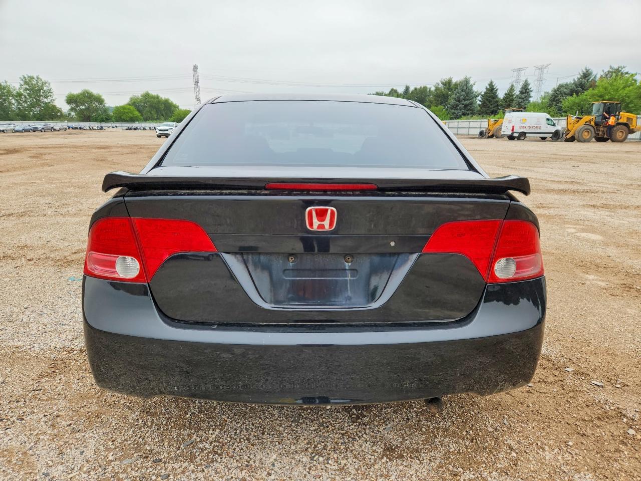 2007 Honda Civic Si Black vin: 2HGFA55547H701835