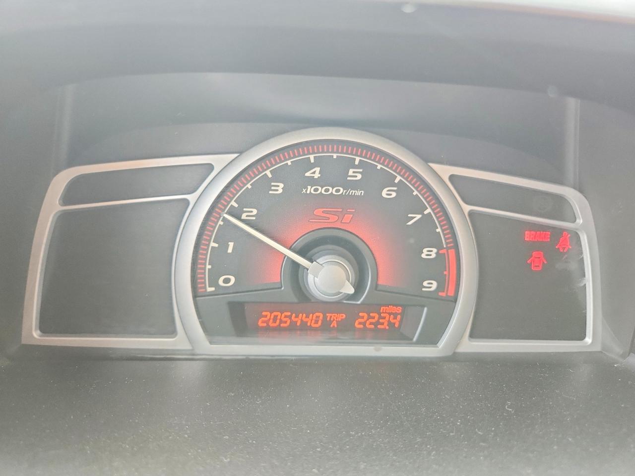2007 Honda Civic Si Black vin: 2HGFA55547H701835