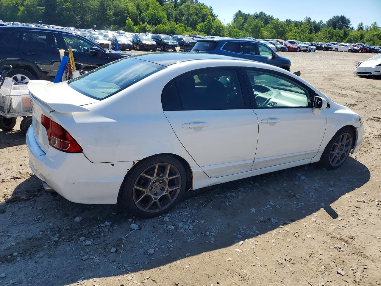 2007 Honda Civic Si White vin: 2HGFA55547H706095