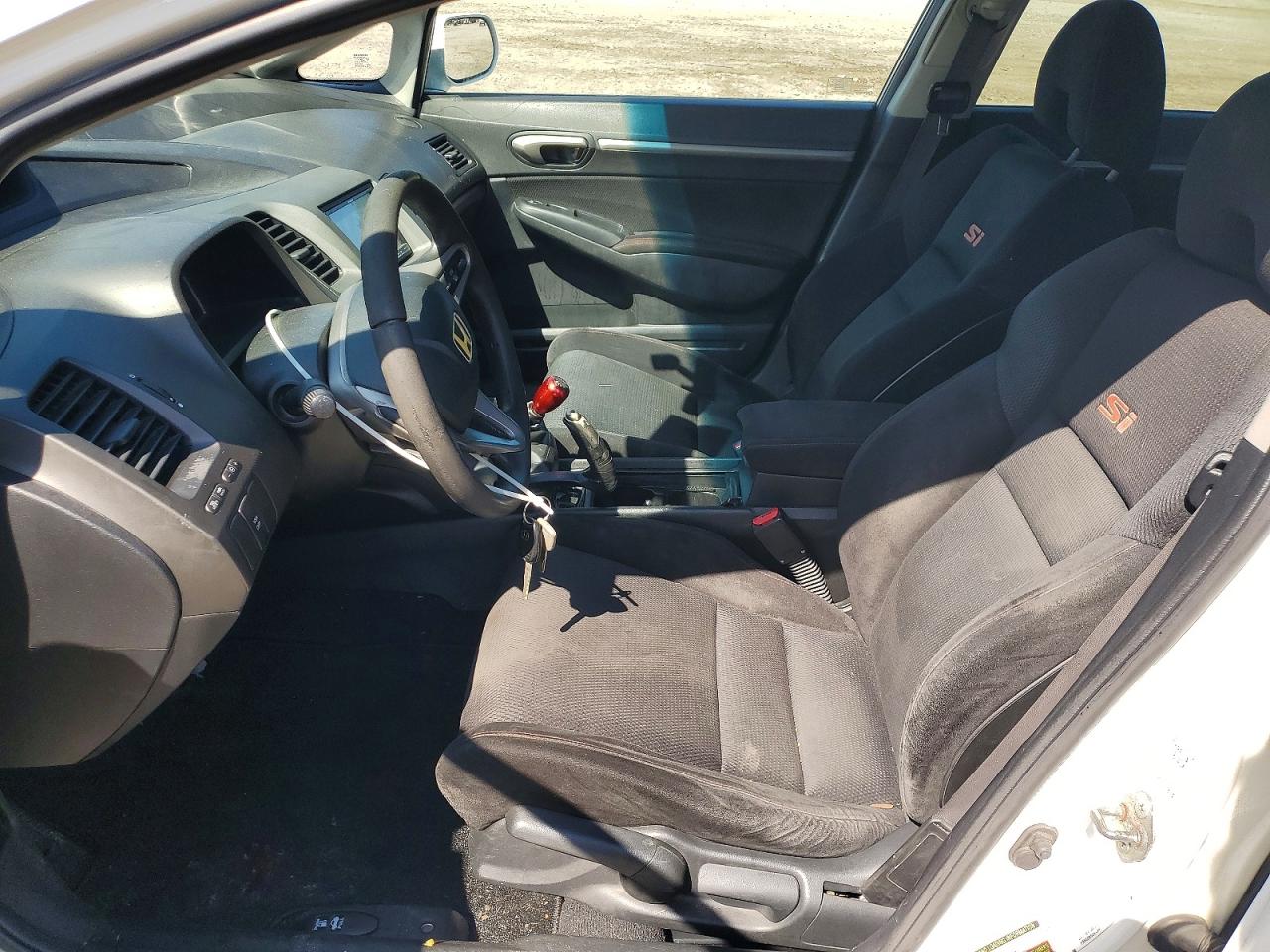 2007 Honda Civic Si White vin: 2HGFA55547H706095