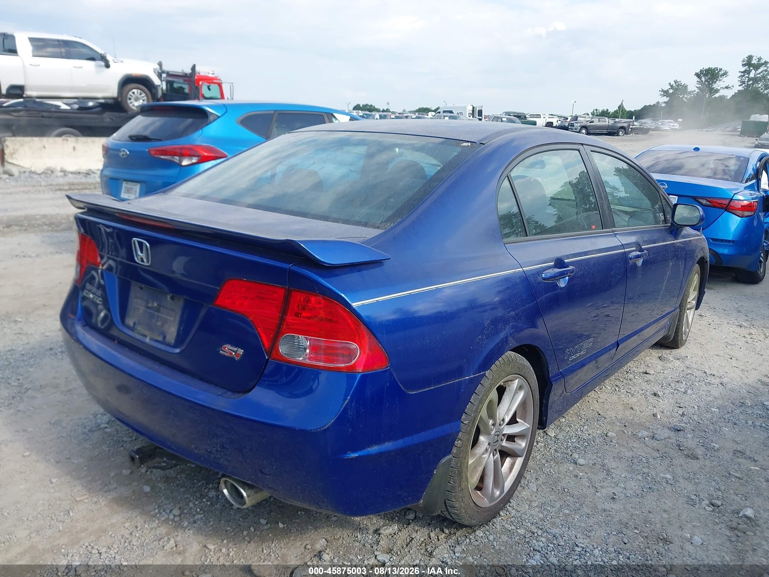 2008 Honda Civic Si/si Mugen Синий vin: 2HGFA55548H703053