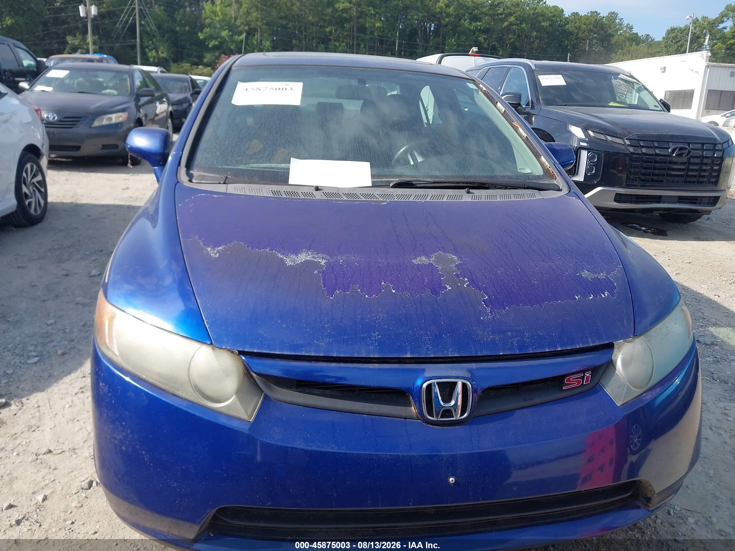 2008 Honda Civic Si/si Mugen Синий vin: 2HGFA55548H703053