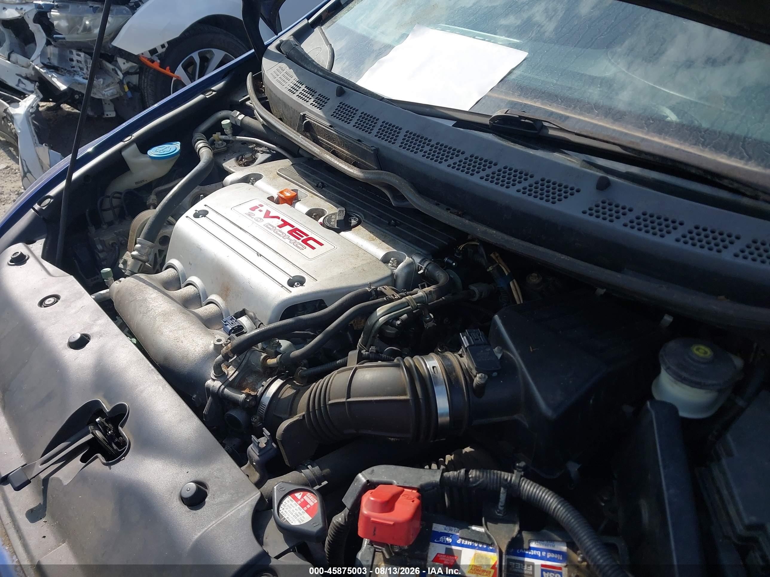2008 Honda Civic Si/si Mugen Синий vin: 2HGFA55548H703053