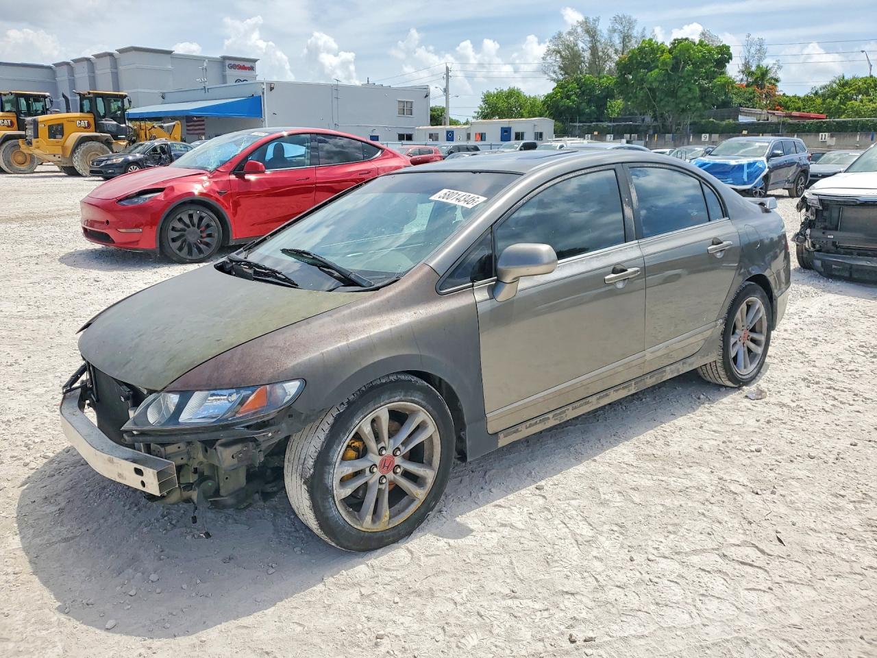2007 Honda Civic Si Gray vin: 2HGFA55557H701746