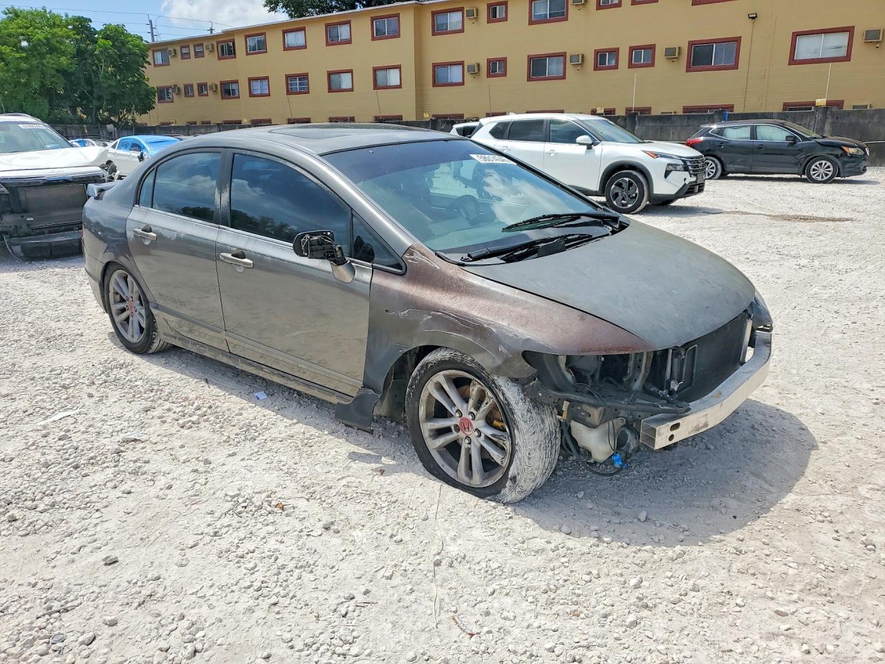 2007 Honda Civic Si Серый vin: 2HGFA55557H701746
