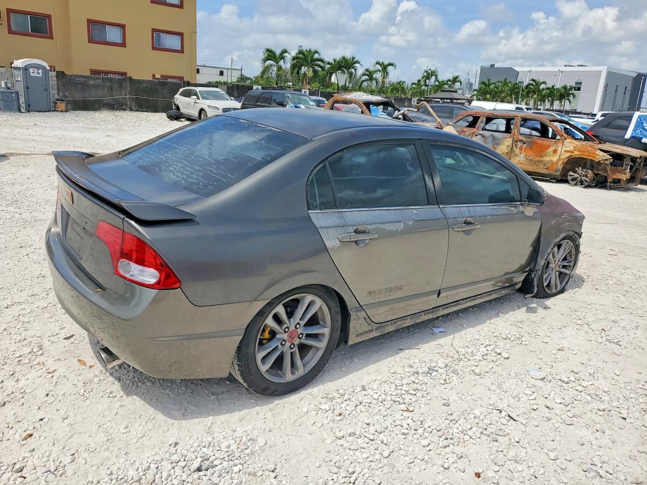 2007 Honda Civic Si Серый vin: 2HGFA55557H701746