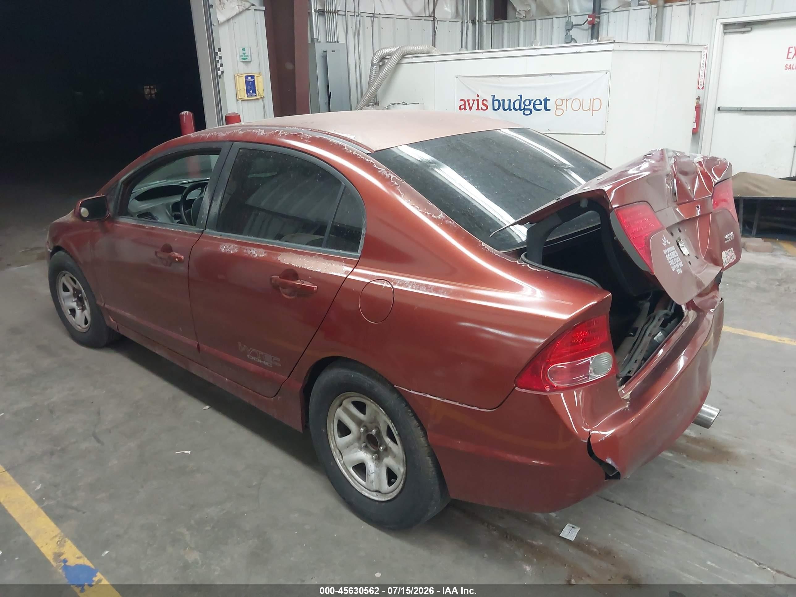 2007 Honda Civic Si Red vin: 2HGFA55557H706395