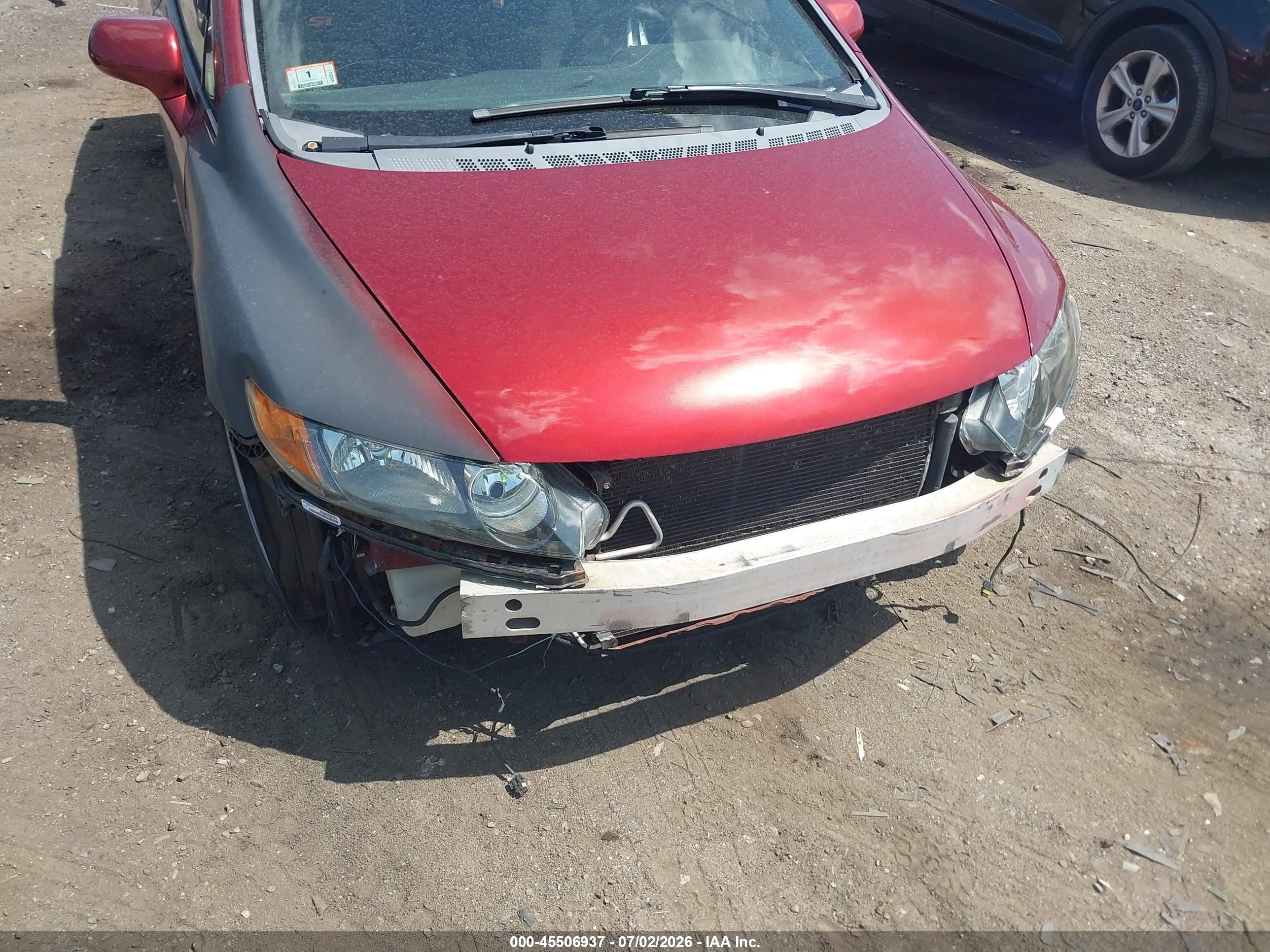 2007 Honda Civic Si Red vin: 2HGFA55557H712696