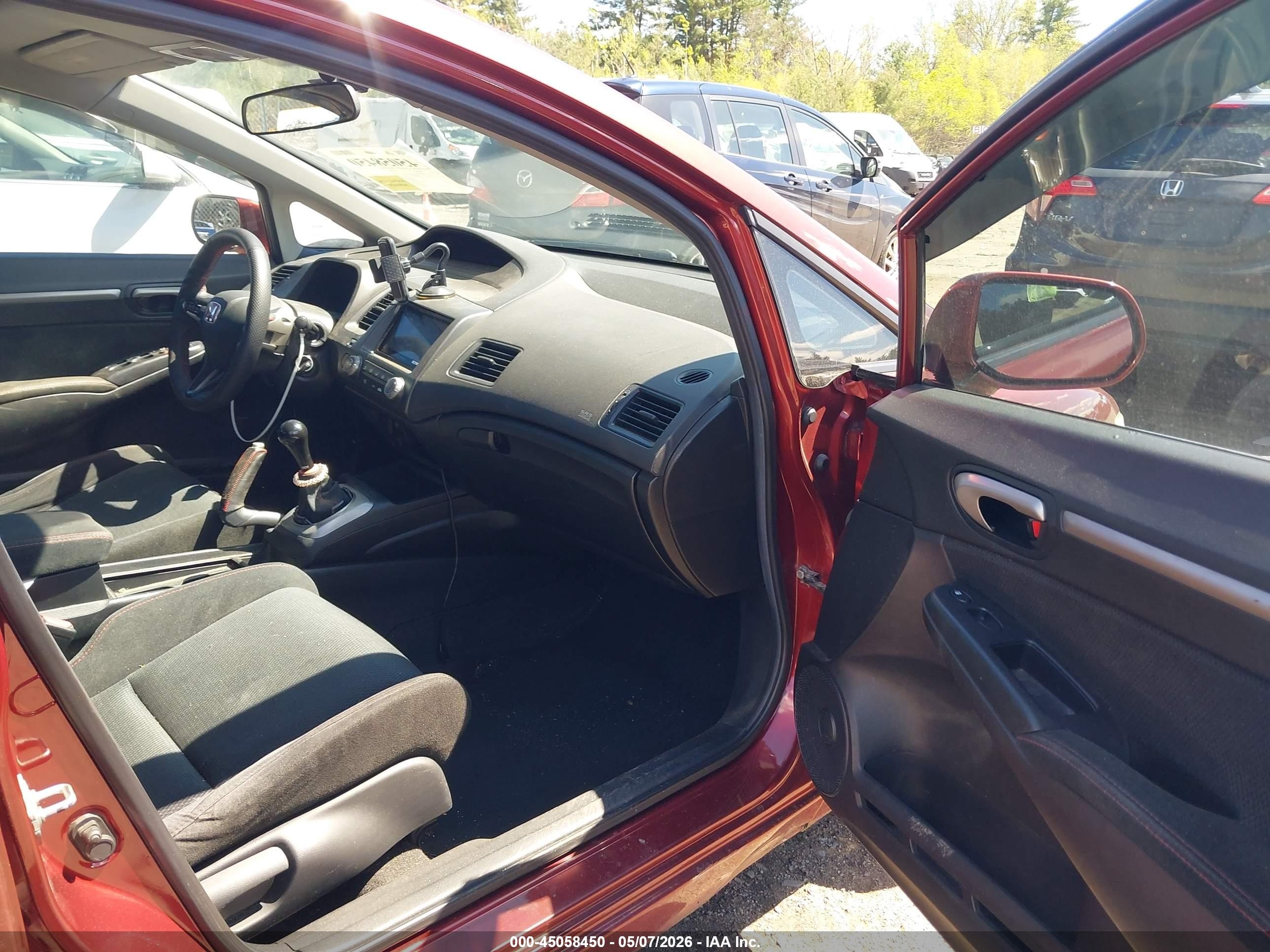 2008 Honda Civic Si/si Mugen Red vin: 2HGFA55558H706379