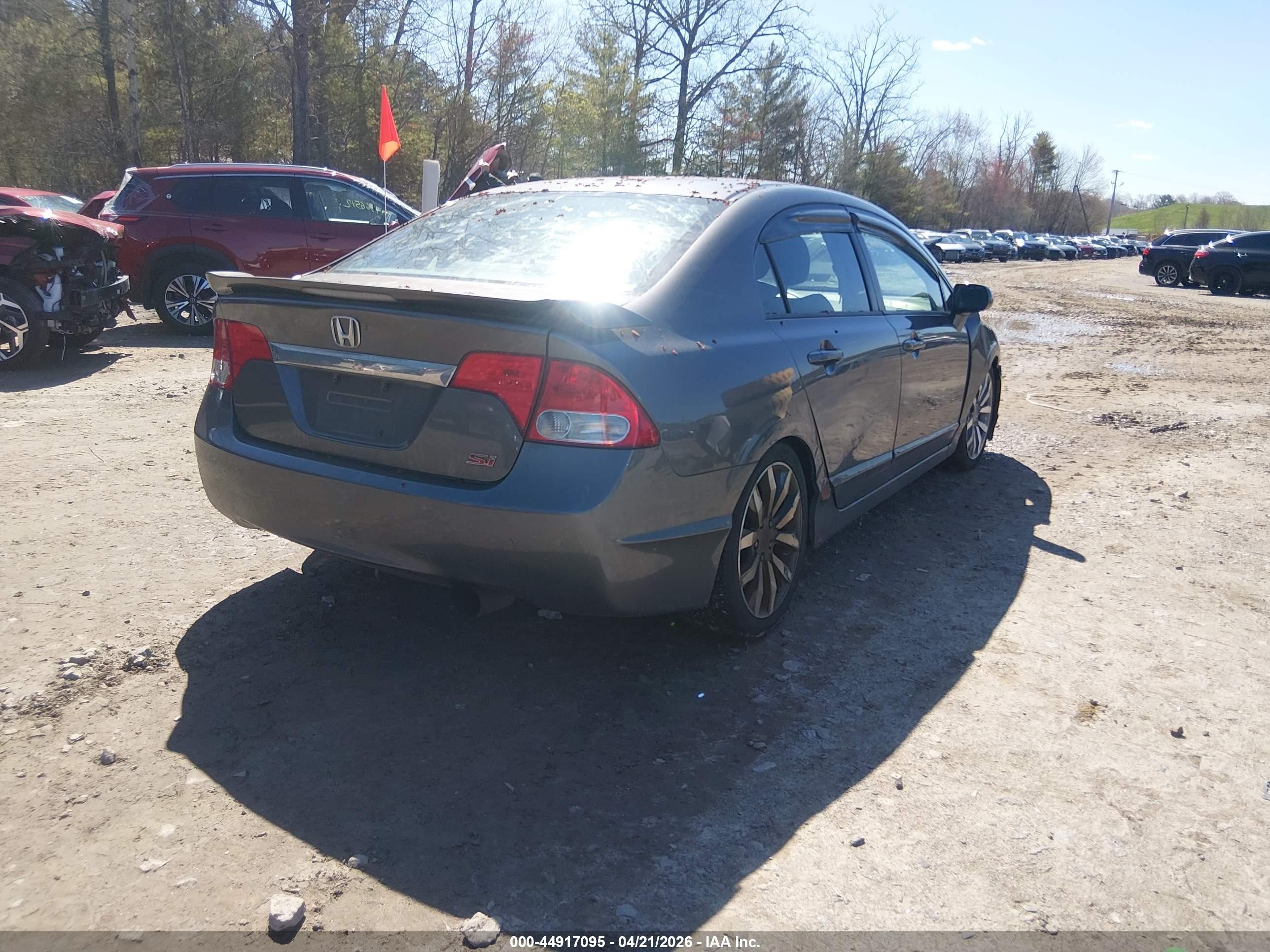 2009 Honda Civic Si Gray vin: 2HGFA55559H707095