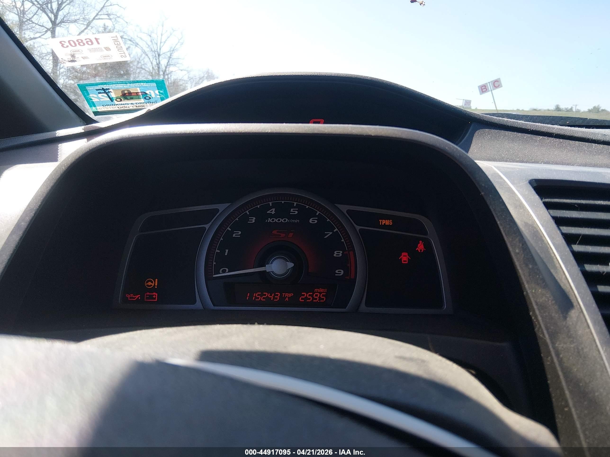2009 Honda Civic Si Gray vin: 2HGFA55559H707095