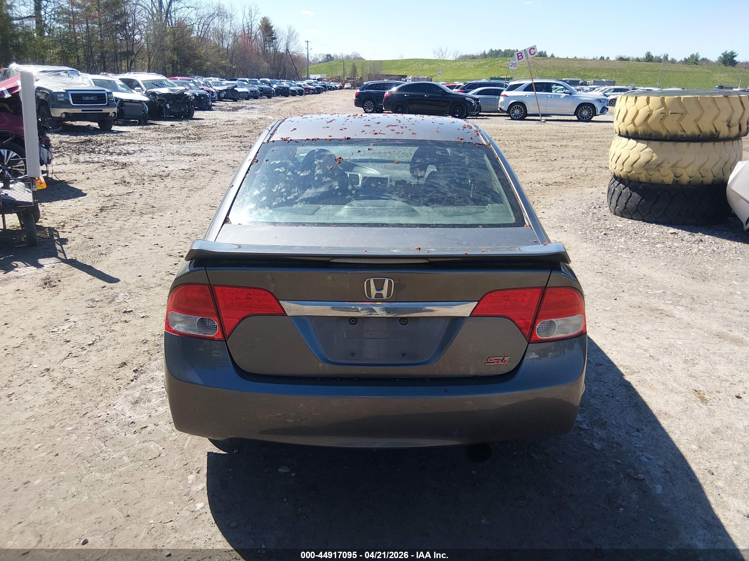 2009 Honda Civic Si Gray vin: 2HGFA55559H707095