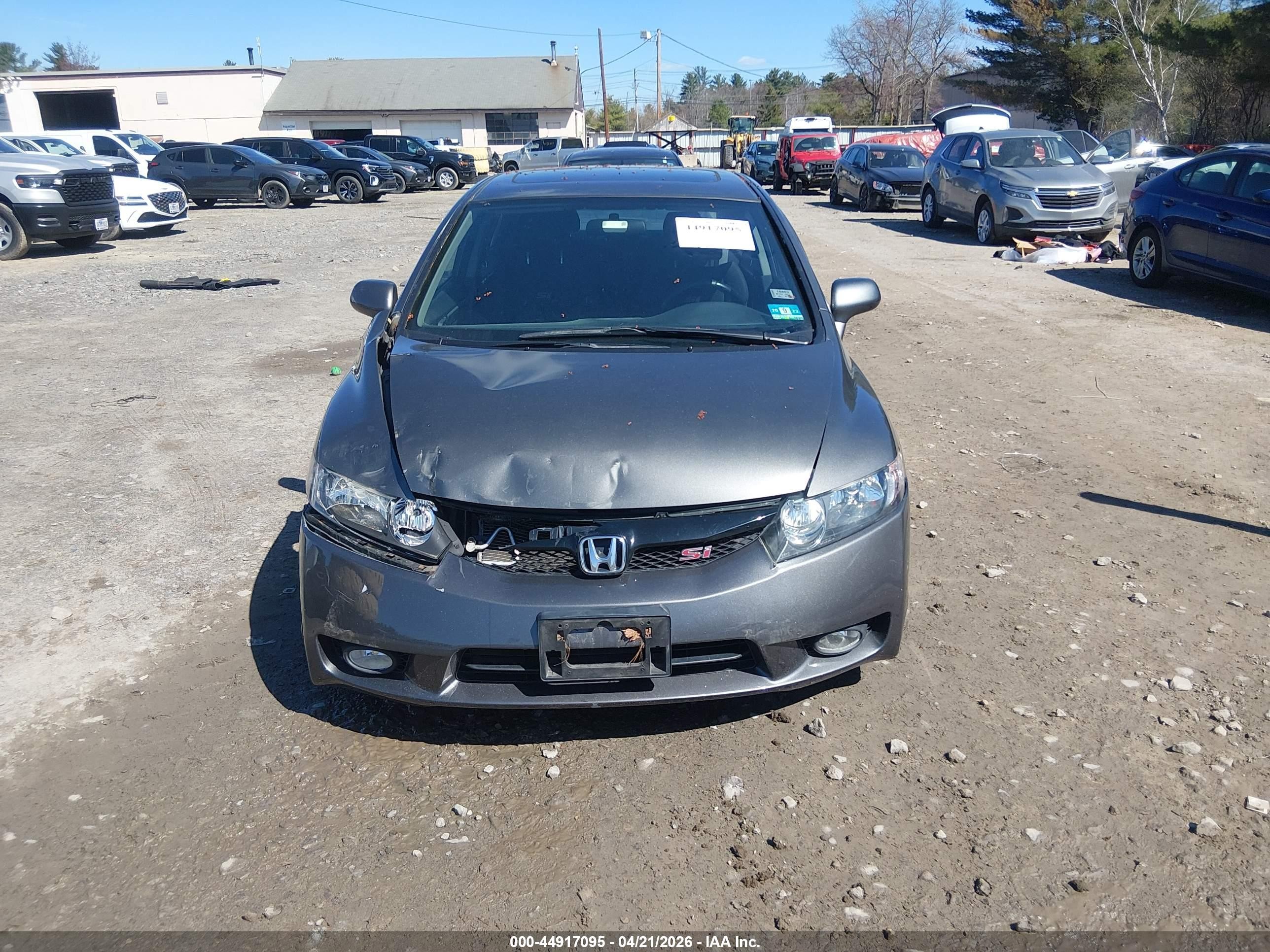 2009 Honda Civic Si Gray vin: 2HGFA55559H707095