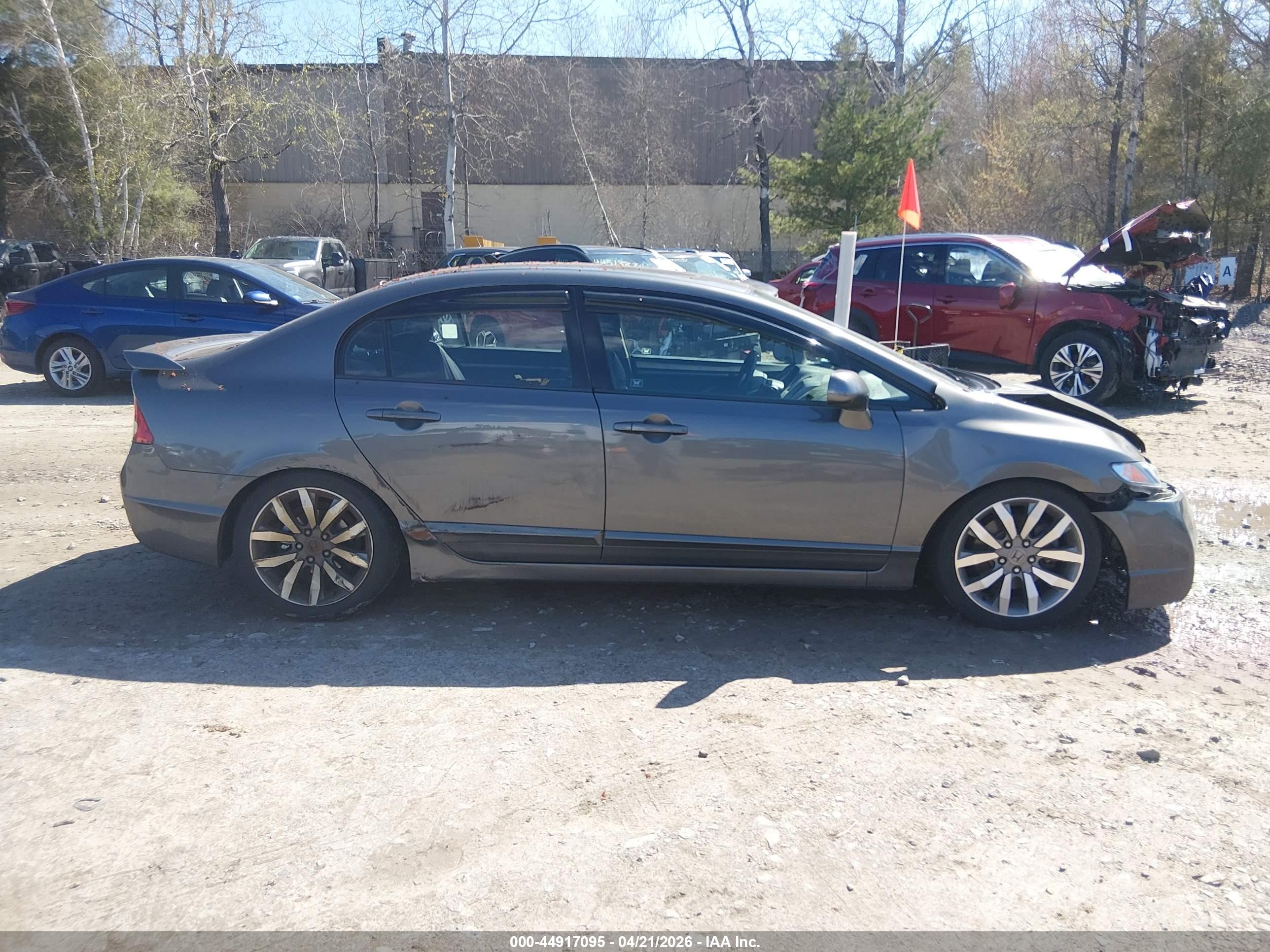 2009 Honda Civic Si Gray vin: 2HGFA55559H707095