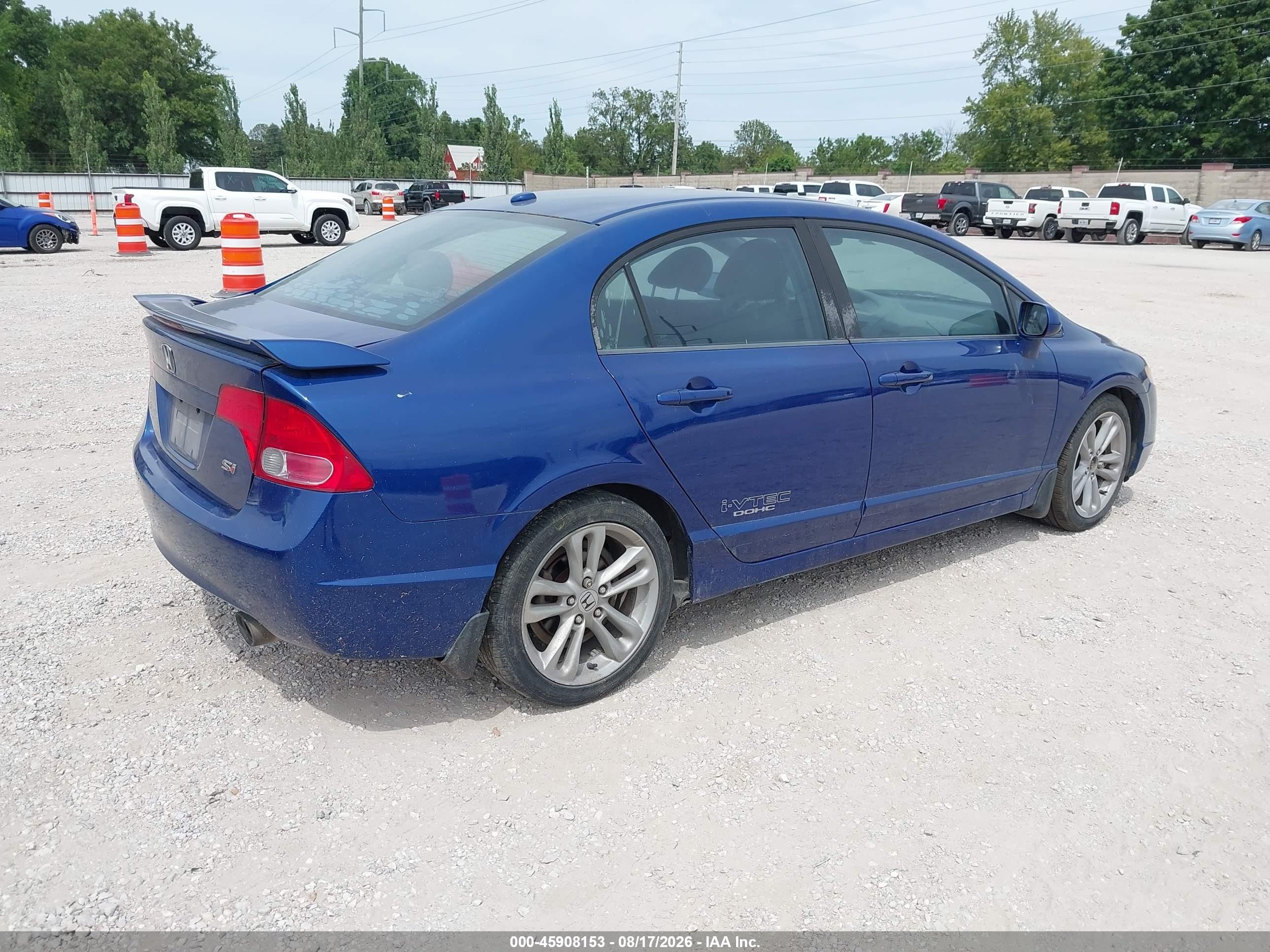 2008 Honda Civic Si/si Mugen Синий vin: 2HGFA55568H703264