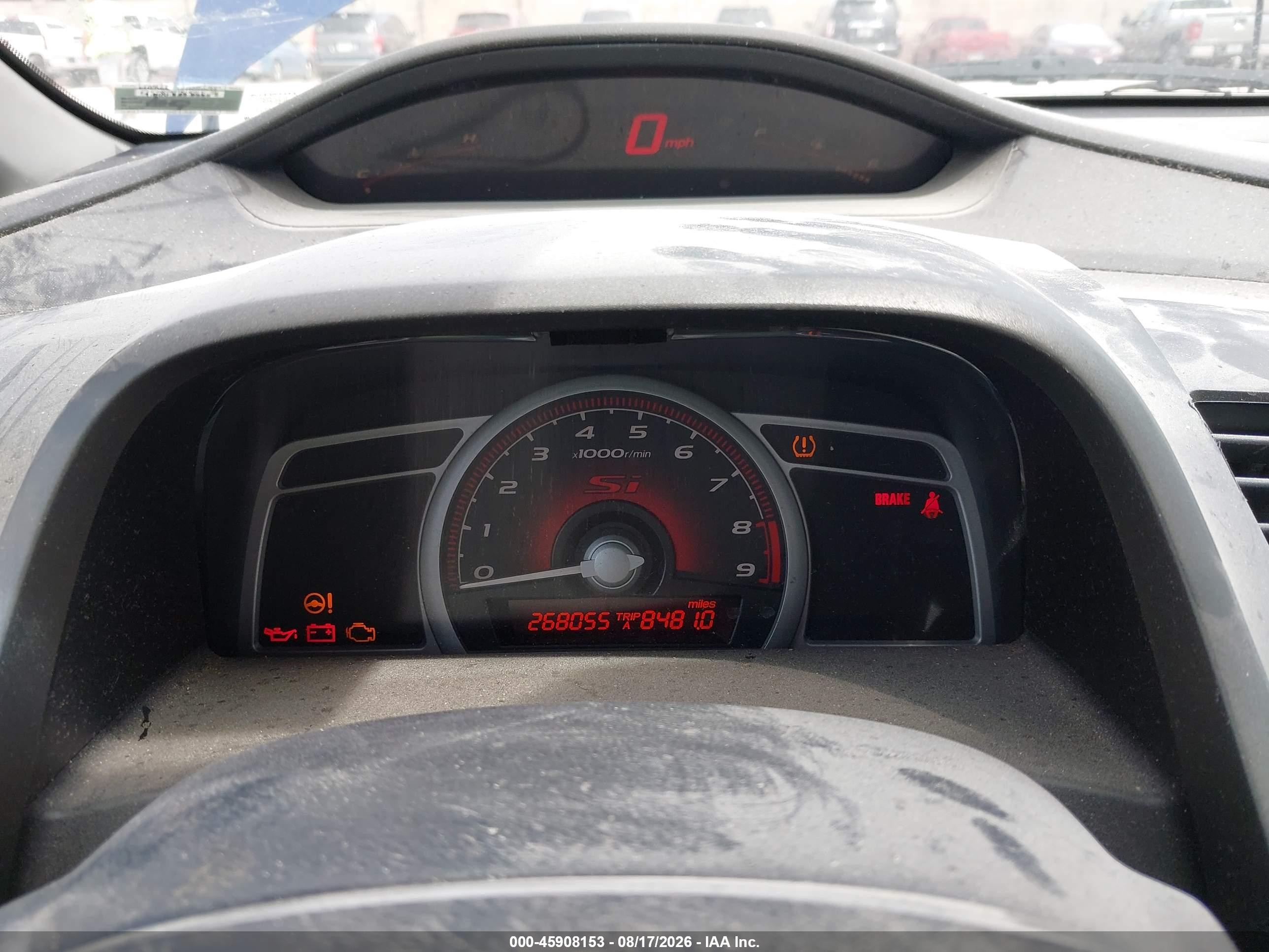2008 Honda Civic Si/si Mugen Синий vin: 2HGFA55568H703264