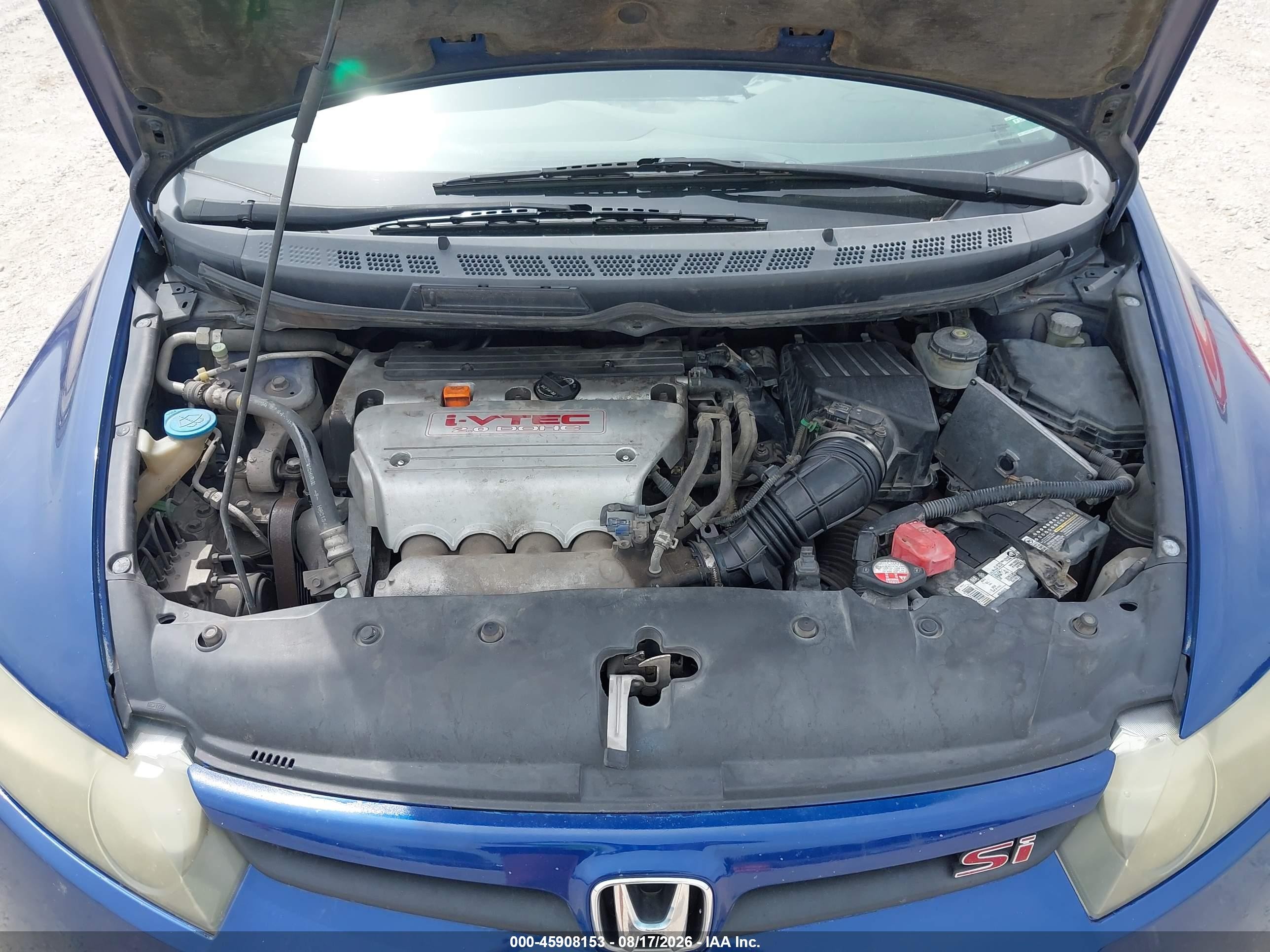 2008 Honda Civic Si/si Mugen Синий vin: 2HGFA55568H703264