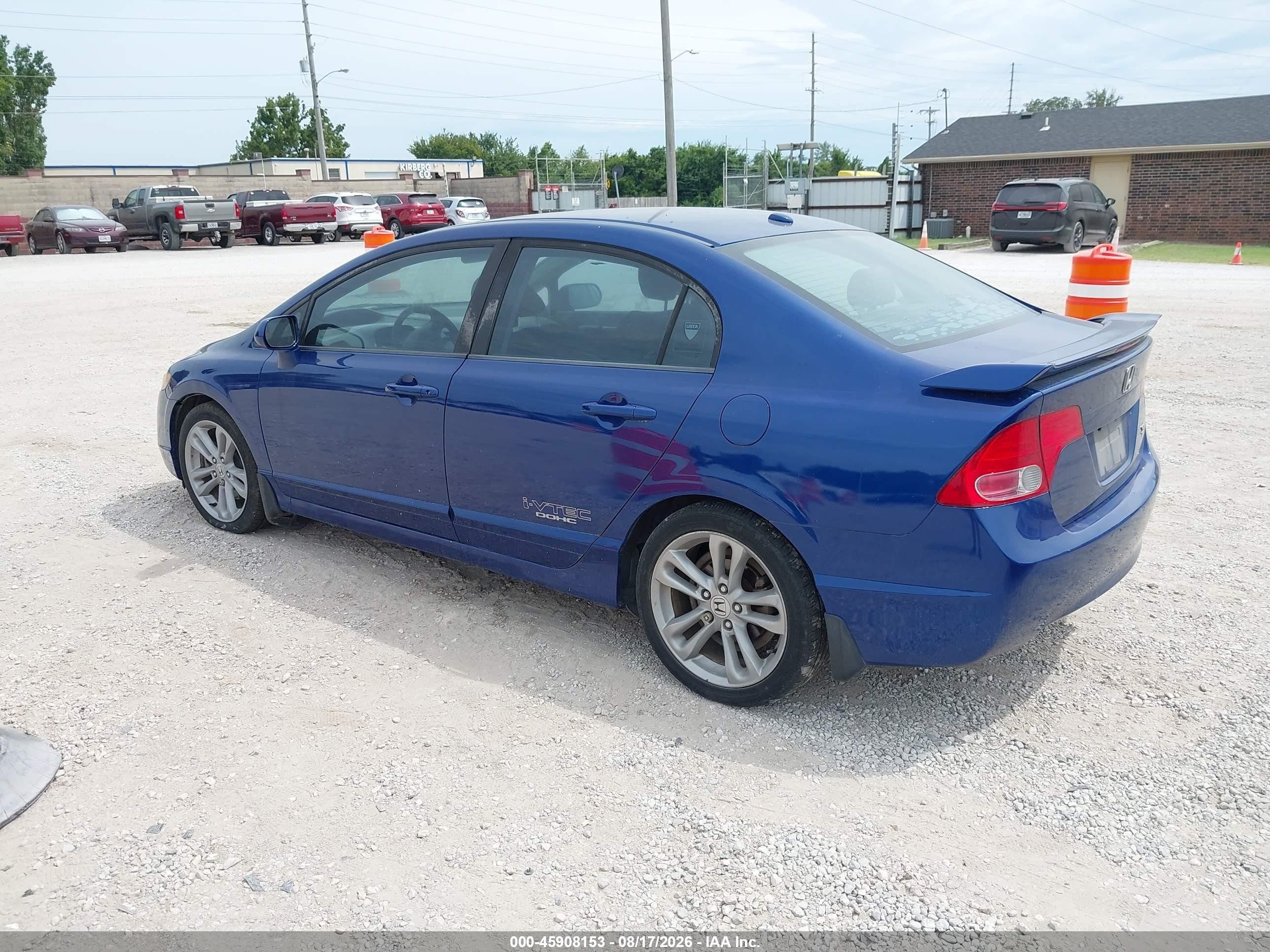 2008 Honda Civic Si/si Mugen Синий vin: 2HGFA55568H703264