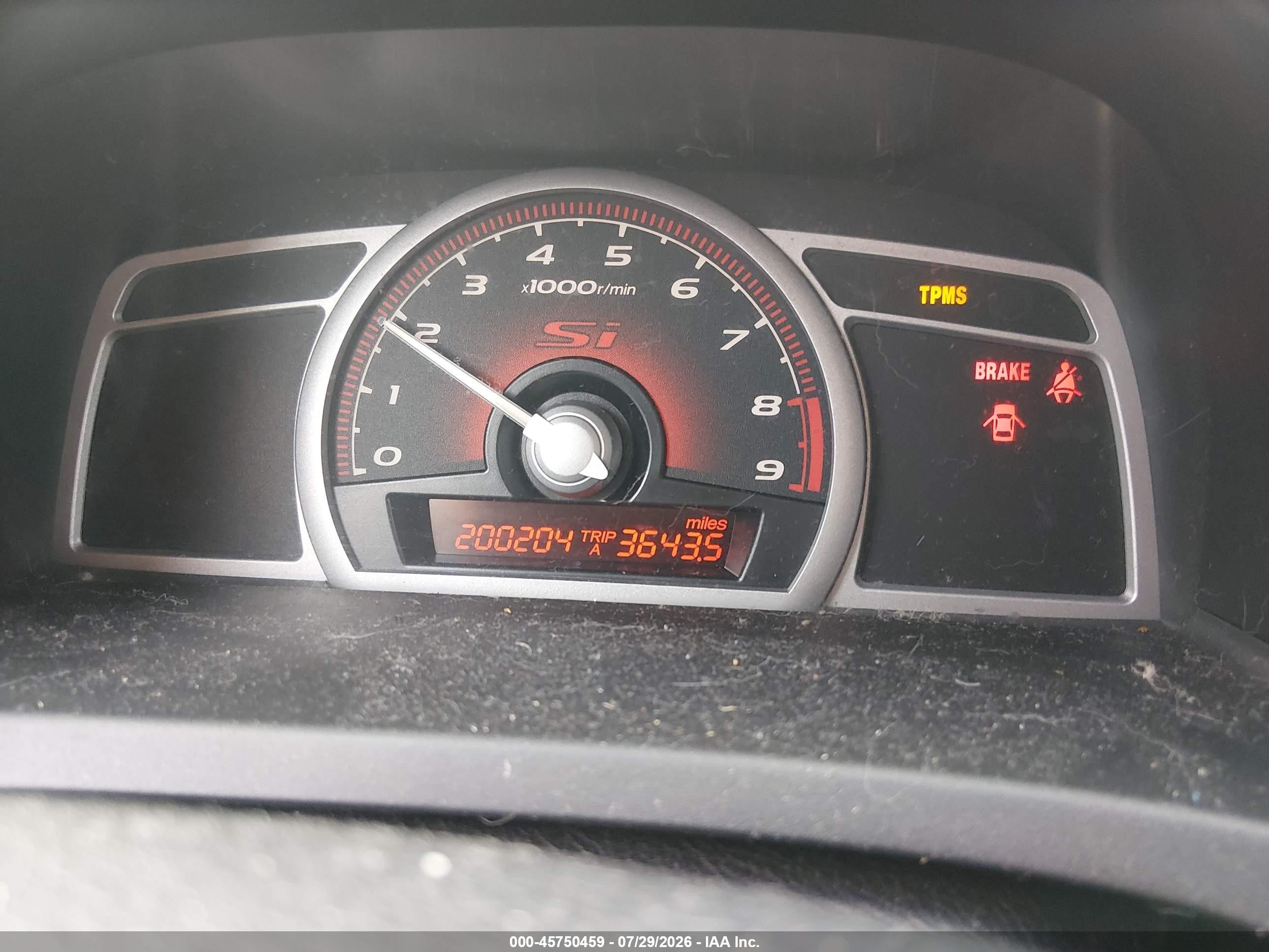 2008 Honda Civic Si/si Mugen Blue vin: 2HGFA55568H706424