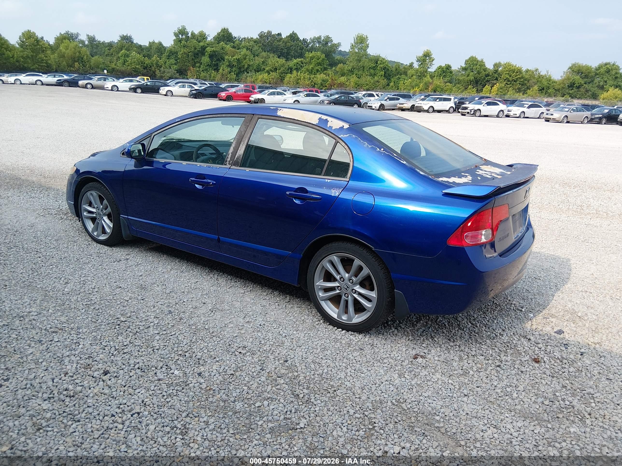 2008 Honda Civic Si/si Mugen Blue vin: 2HGFA55568H706424