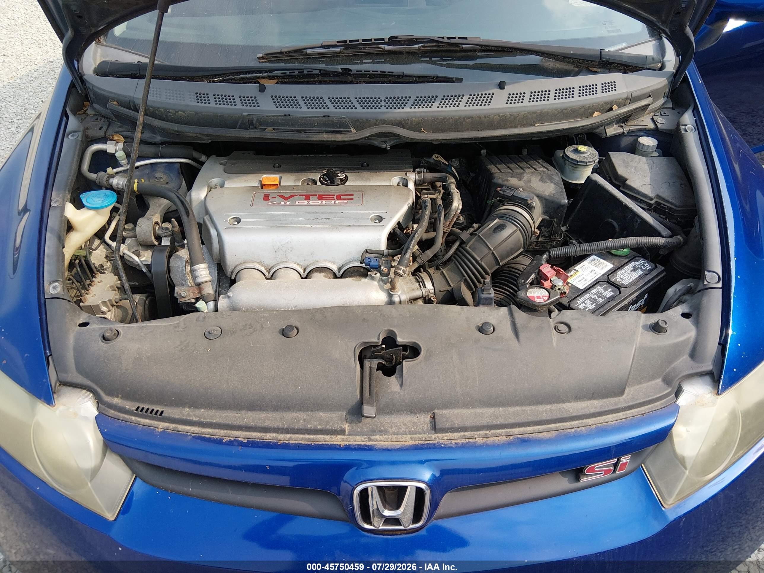 2008 Honda Civic Si/si Mugen Blue vin: 2HGFA55568H706424