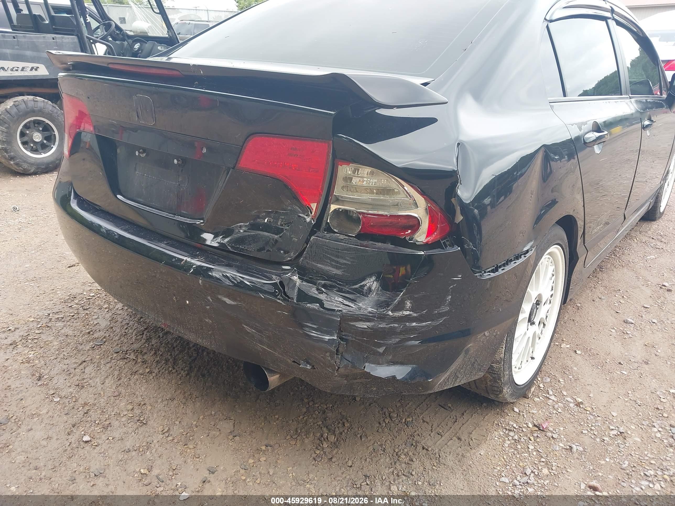 2008 Honda Civic Si/si Mugen Black vin: 2HGFA55568H709596