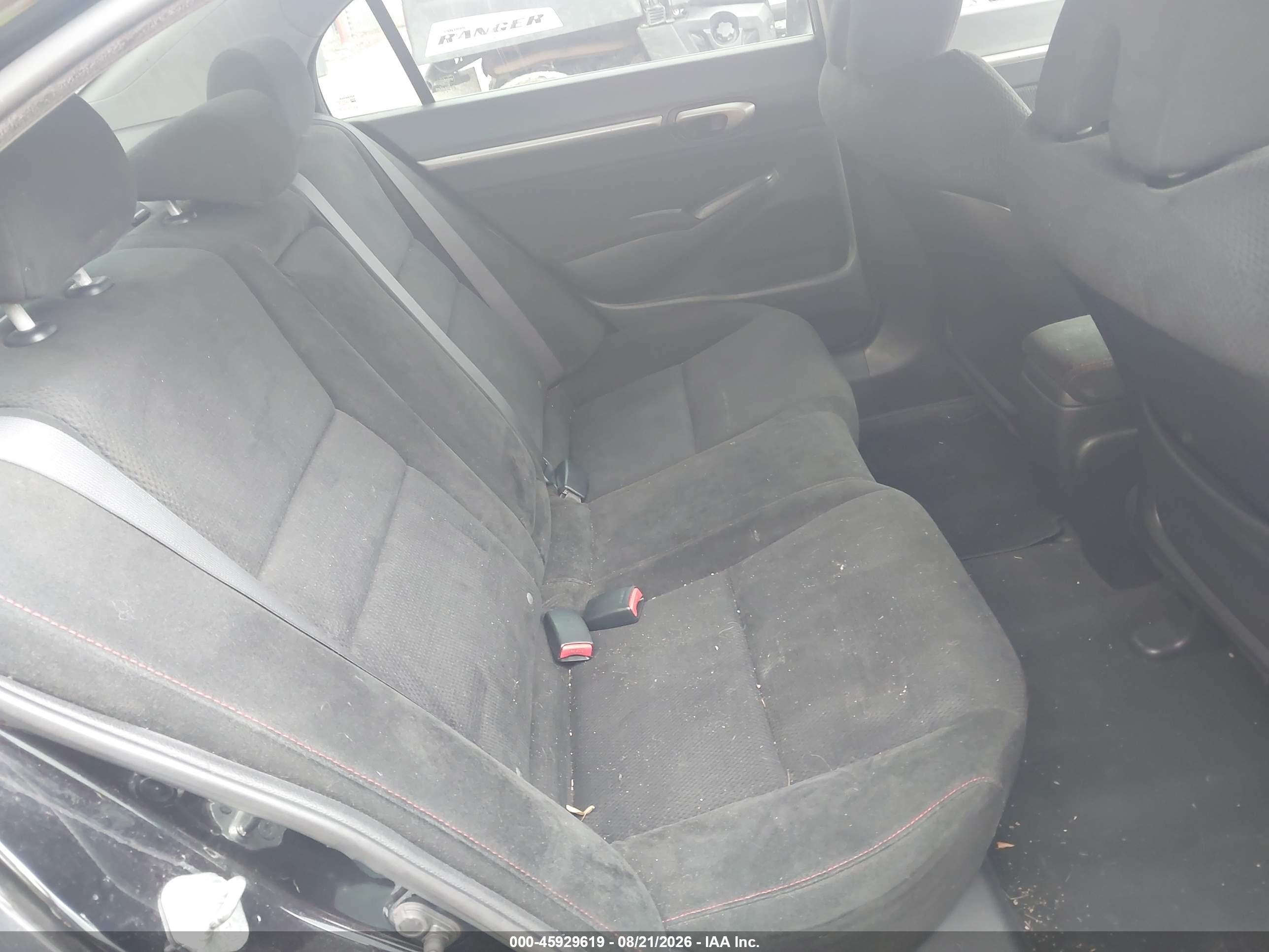 2008 Honda Civic Si/si Mugen Black vin: 2HGFA55568H709596