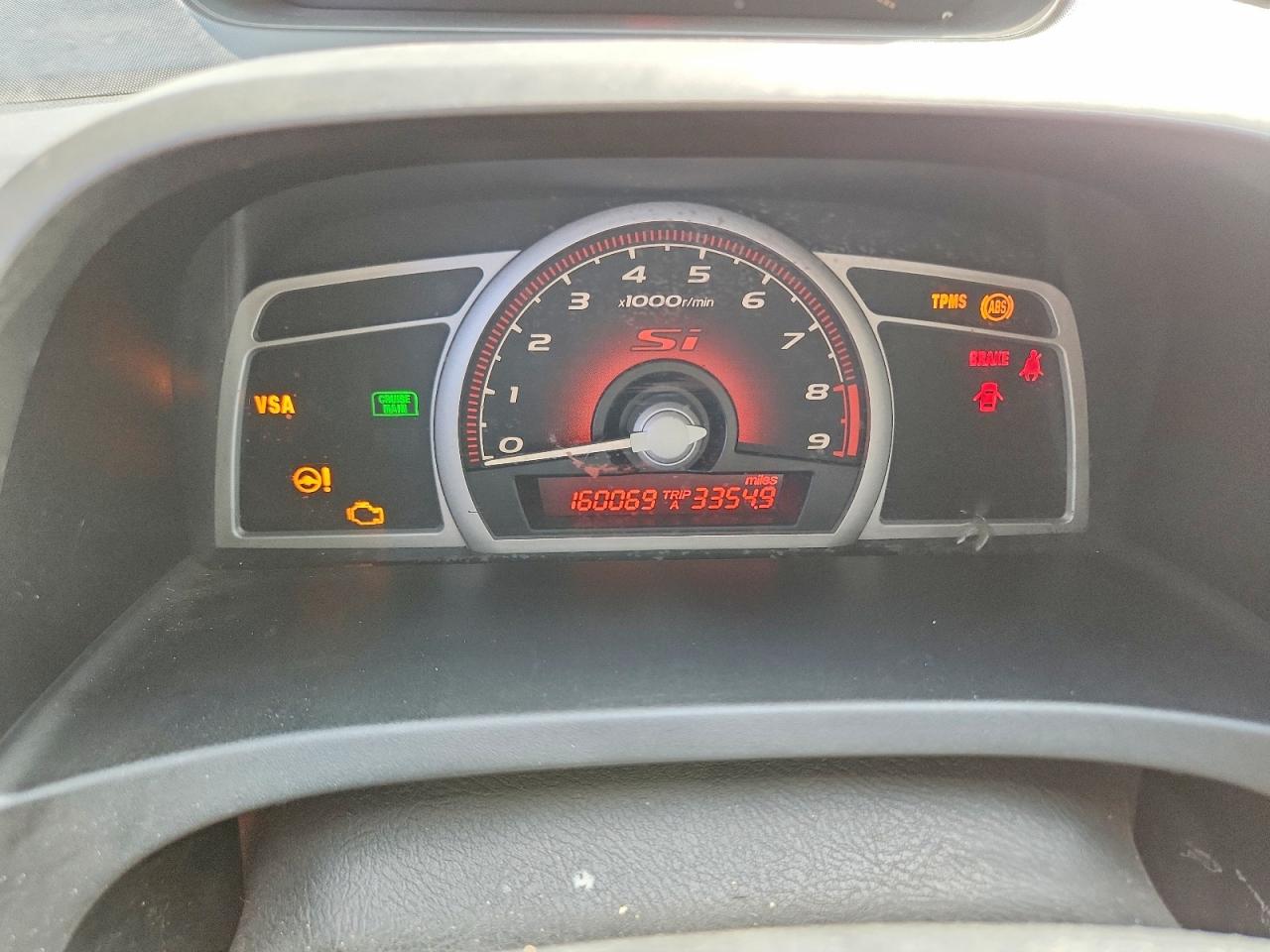 2008 Honda Civic Si Black vin: 2HGFA55568H709758