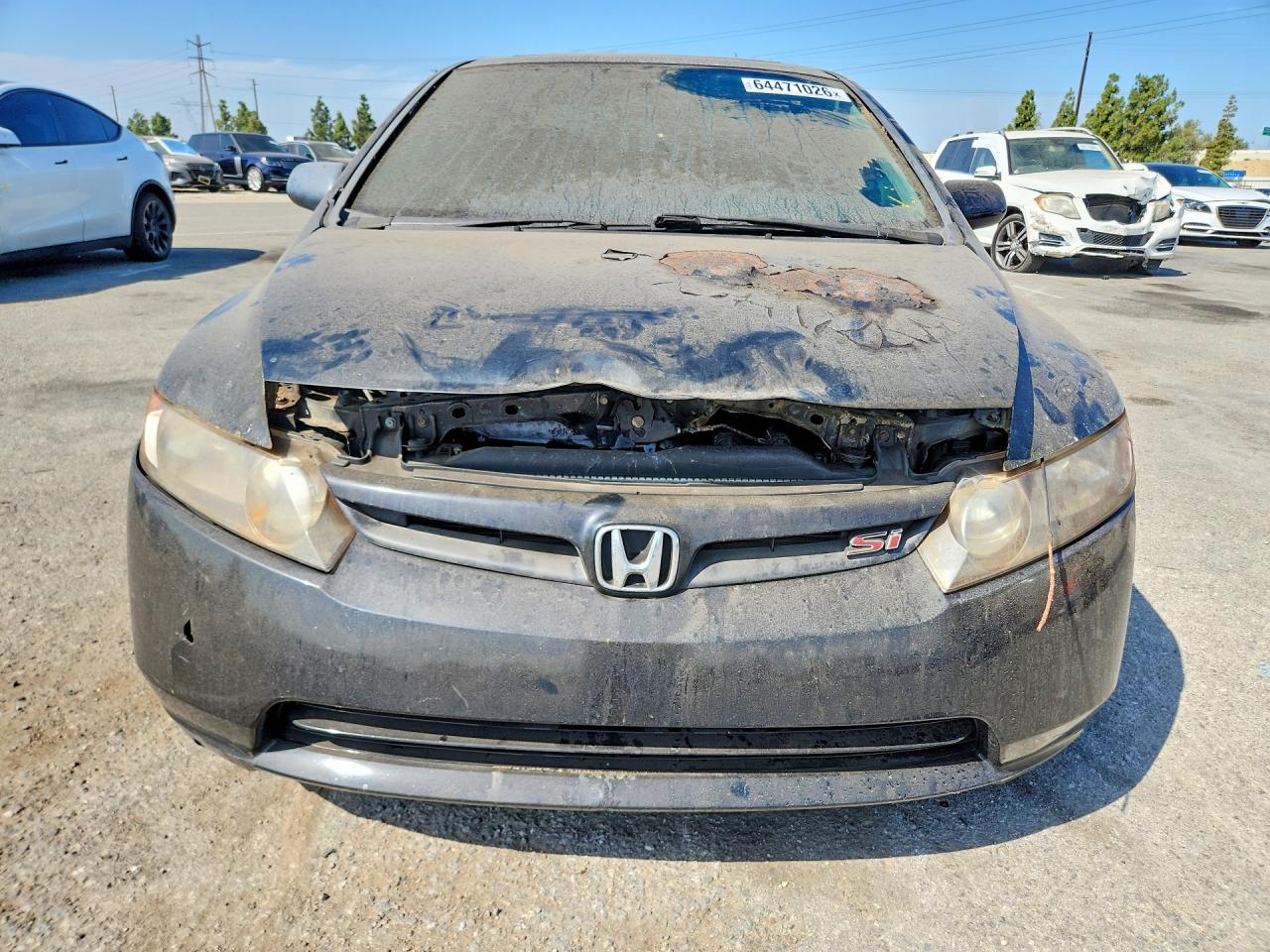 2008 Honda Civic Si Black vin: 2HGFA55568H709758