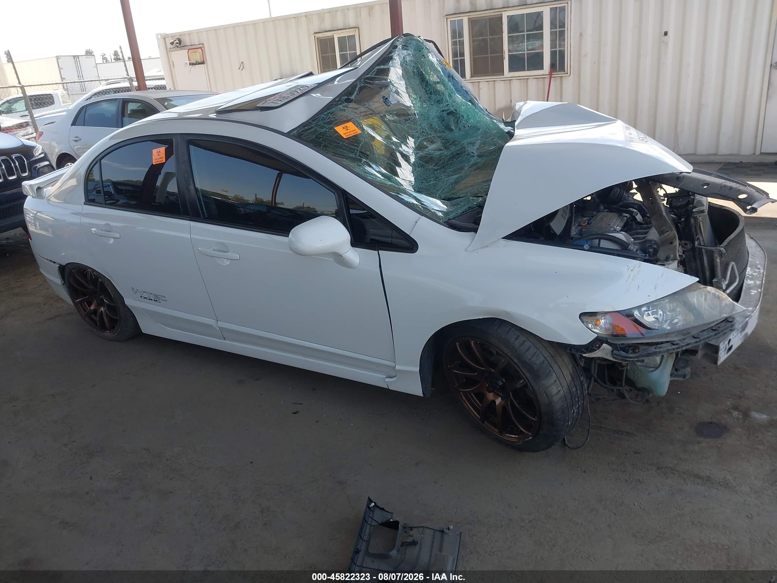 2009 Honda Civic Si White vin: 2HGFA55569H708627