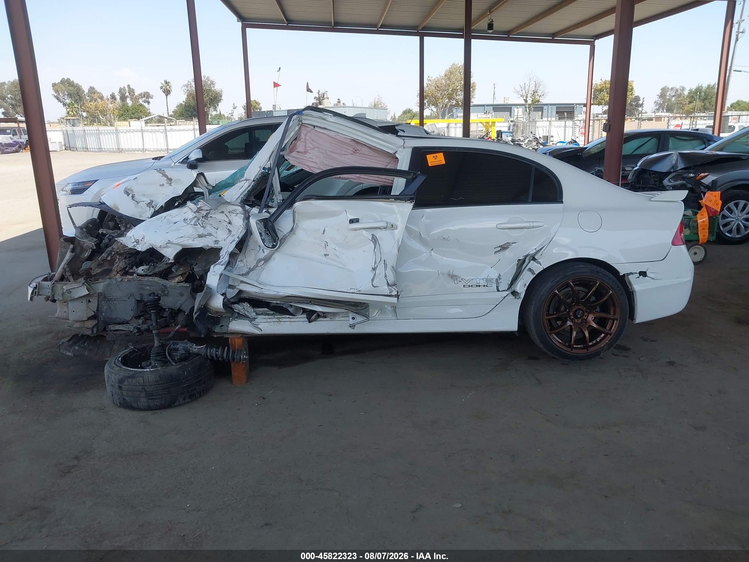 2009 Honda Civic Si White vin: 2HGFA55569H708627