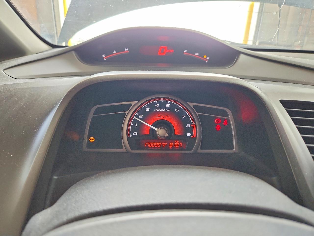 2008 Honda Civic Si Black vin: 2HGFA55578H200312