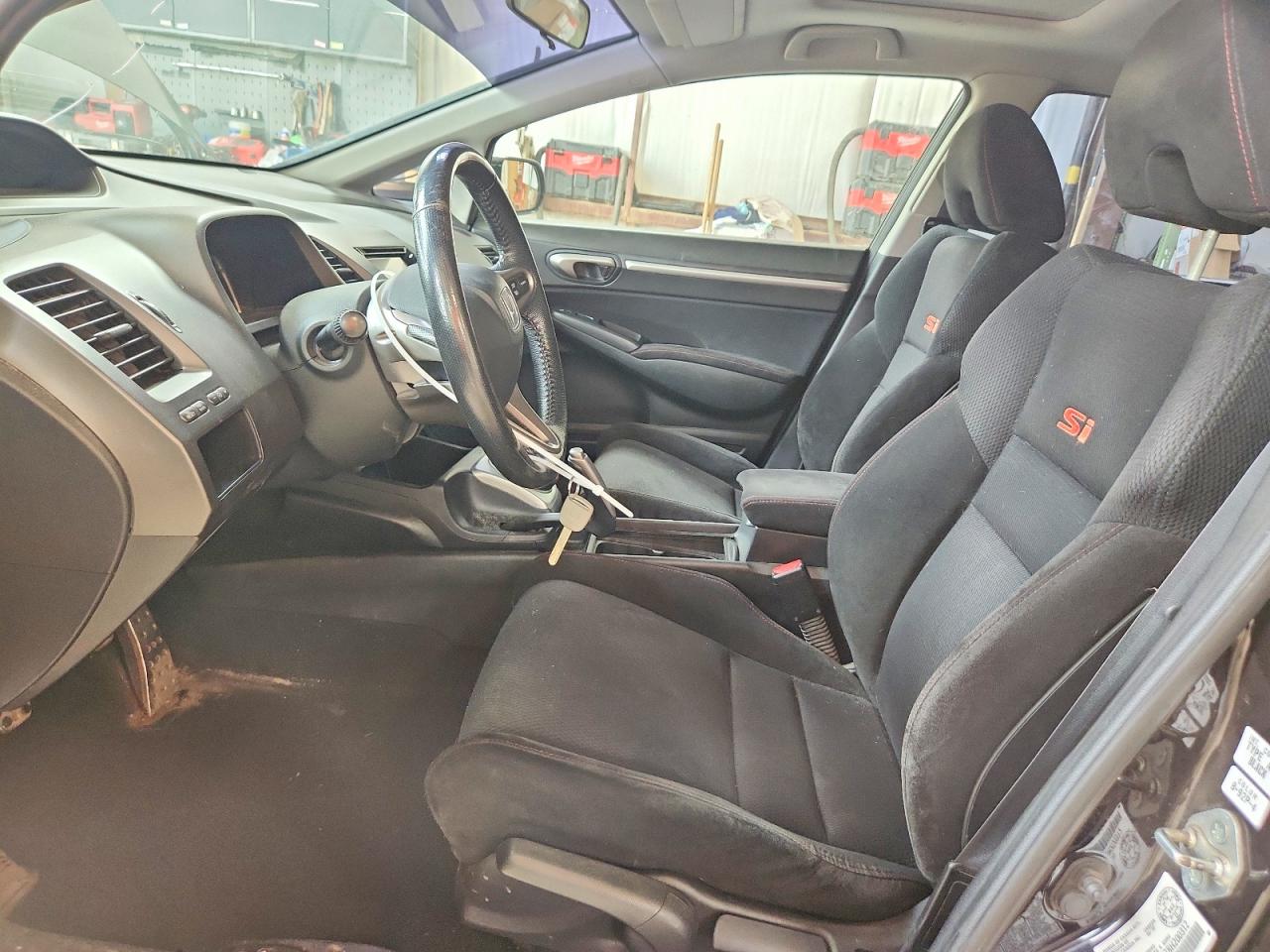 2008 Honda Civic Si Black vin: 2HGFA55578H200312