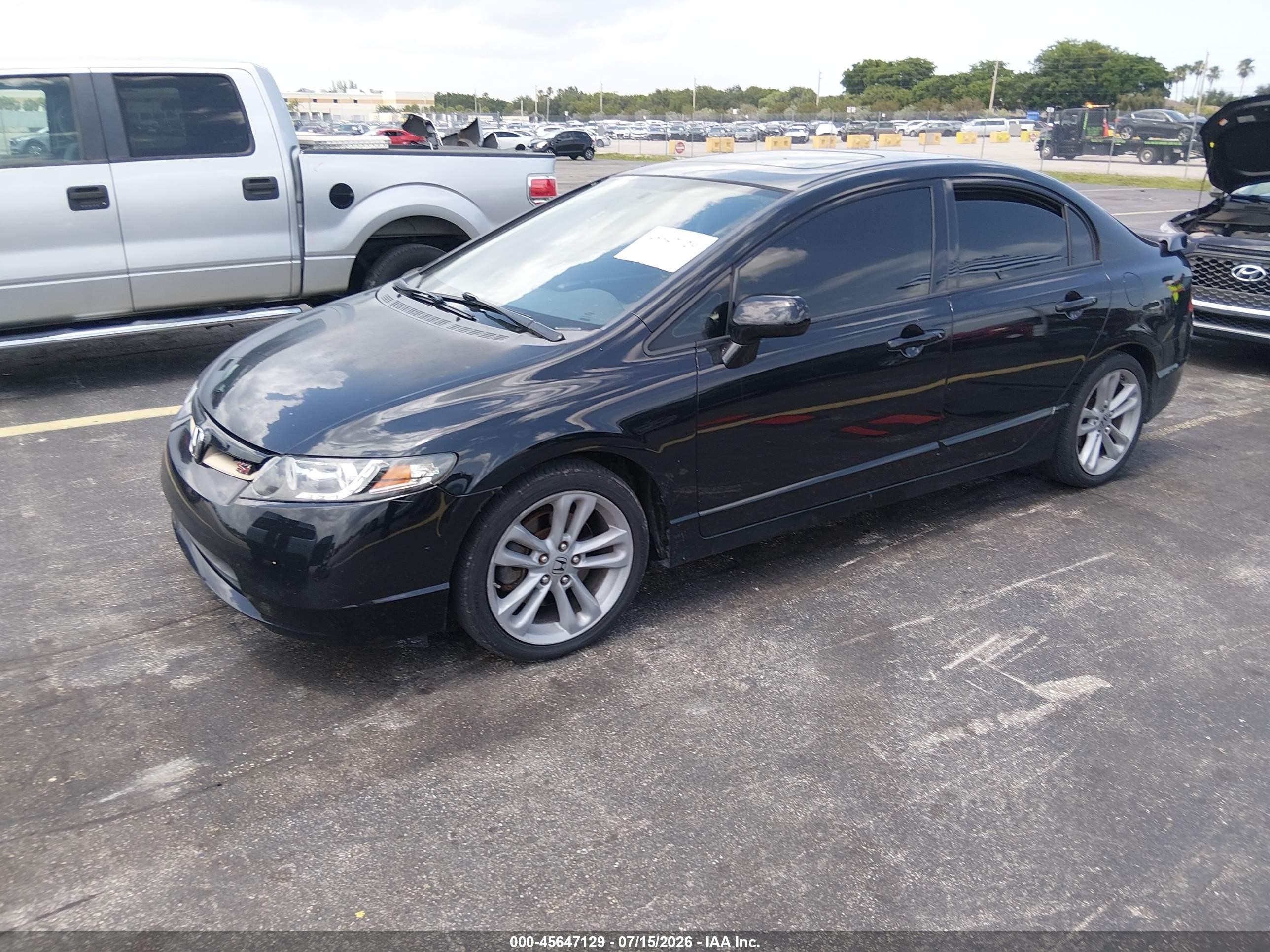 2008 Honda Civic Si/si Mugen Black vin: 2HGFA55578H701622