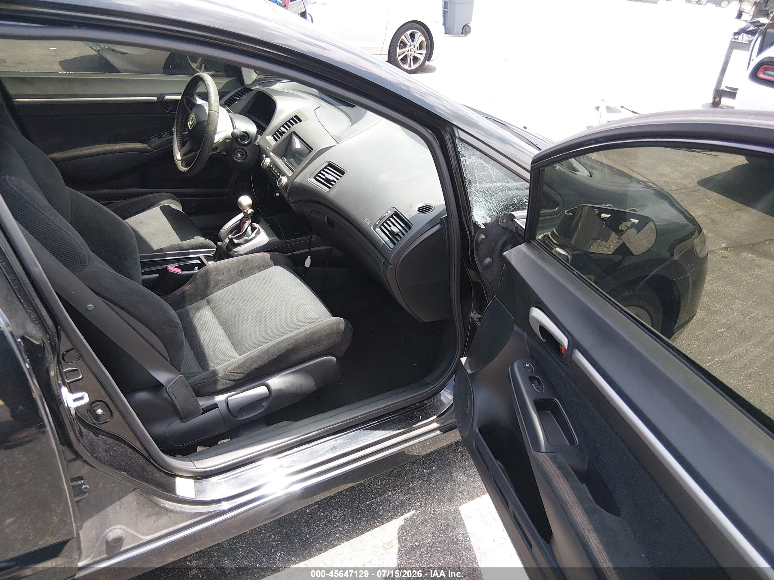 2008 Honda Civic Si/si Mugen Black vin: 2HGFA55578H701622
