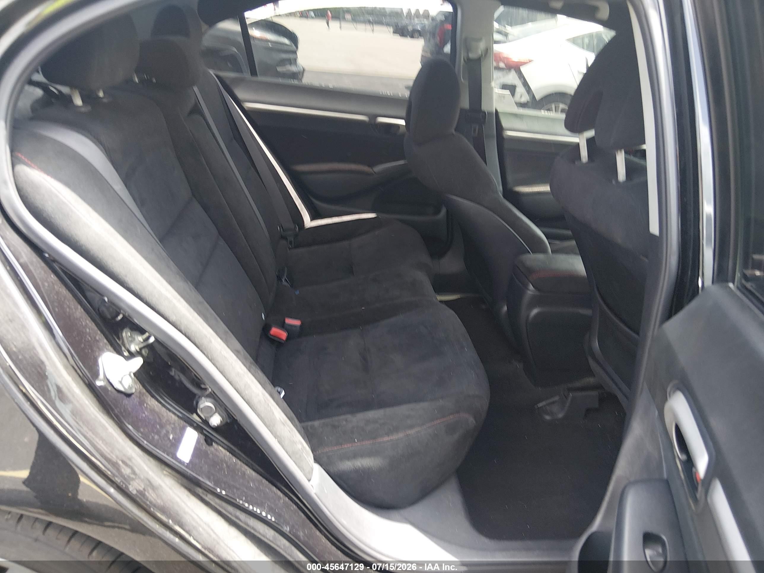 2008 Honda Civic Si/si Mugen Black vin: 2HGFA55578H701622