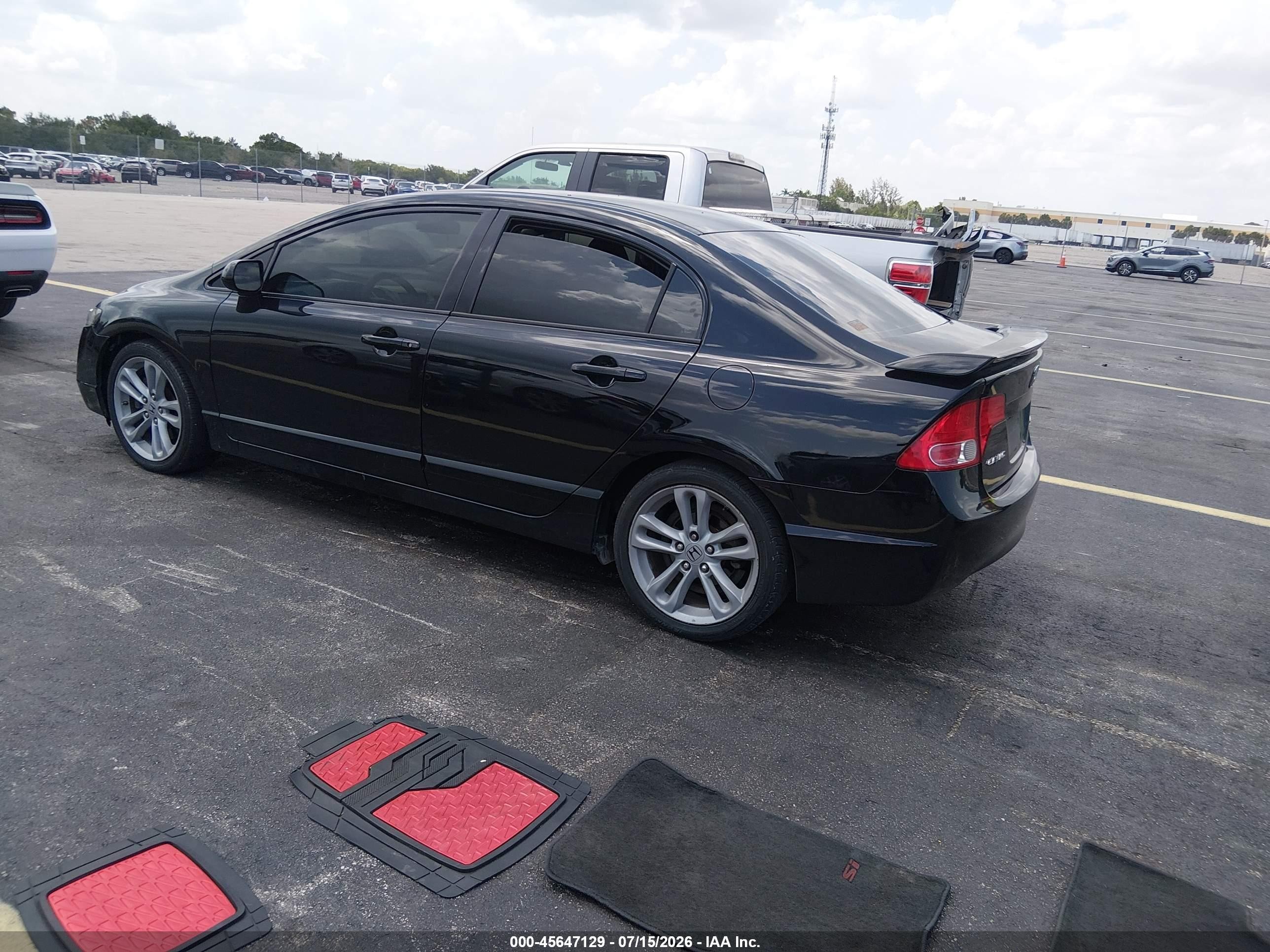2008 Honda Civic Si/si Mugen Black vin: 2HGFA55578H701622