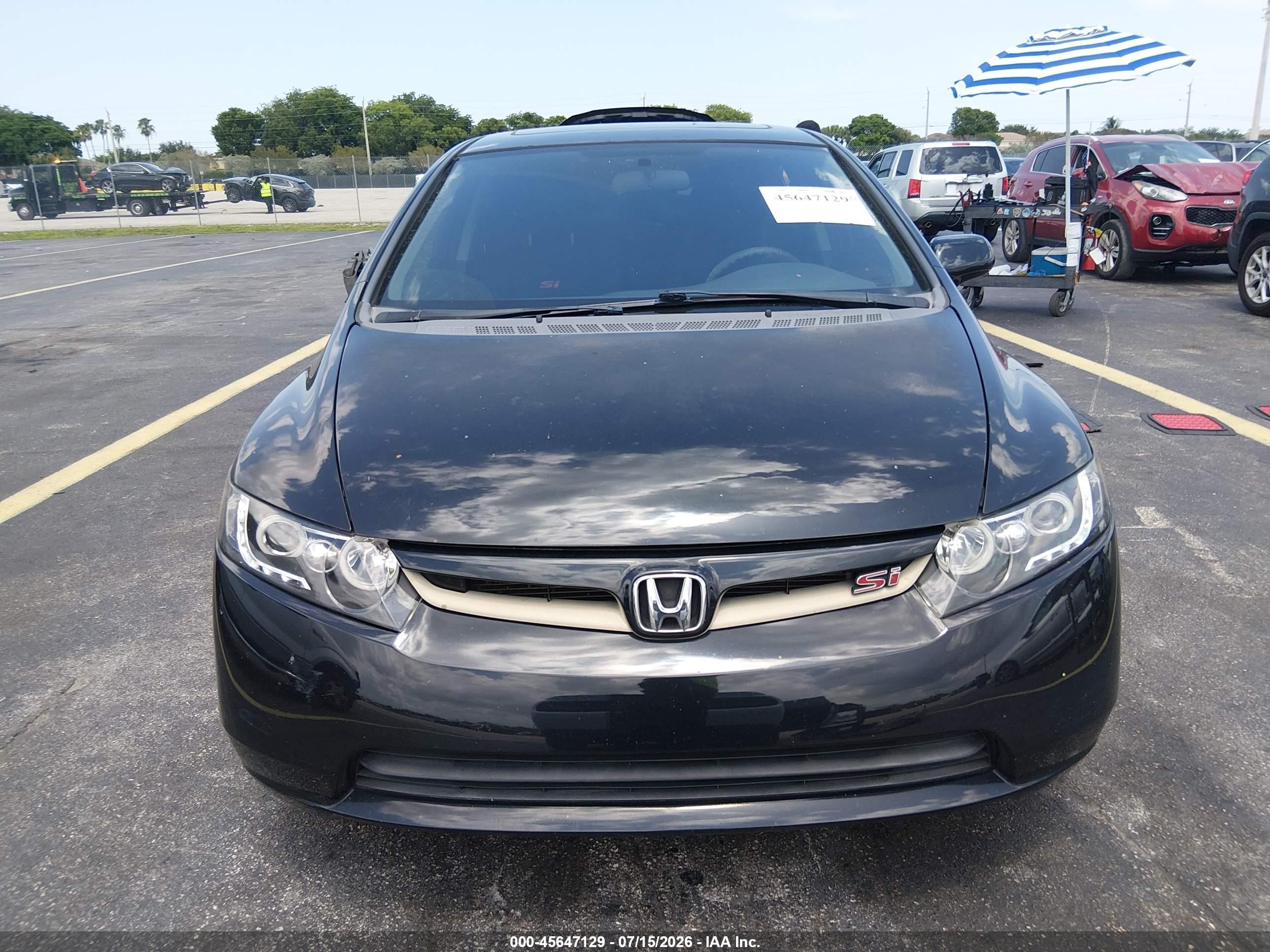 2008 Honda Civic Si/si Mugen Black vin: 2HGFA55578H701622