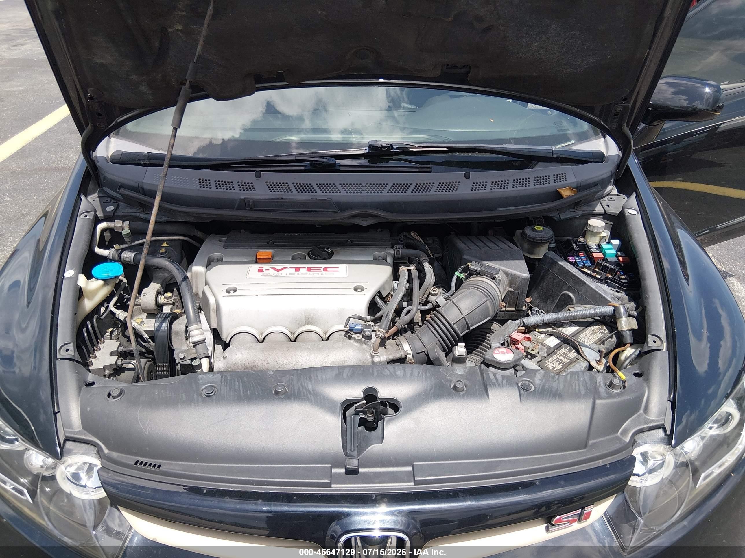 2008 Honda Civic Si/si Mugen Black vin: 2HGFA55578H701622