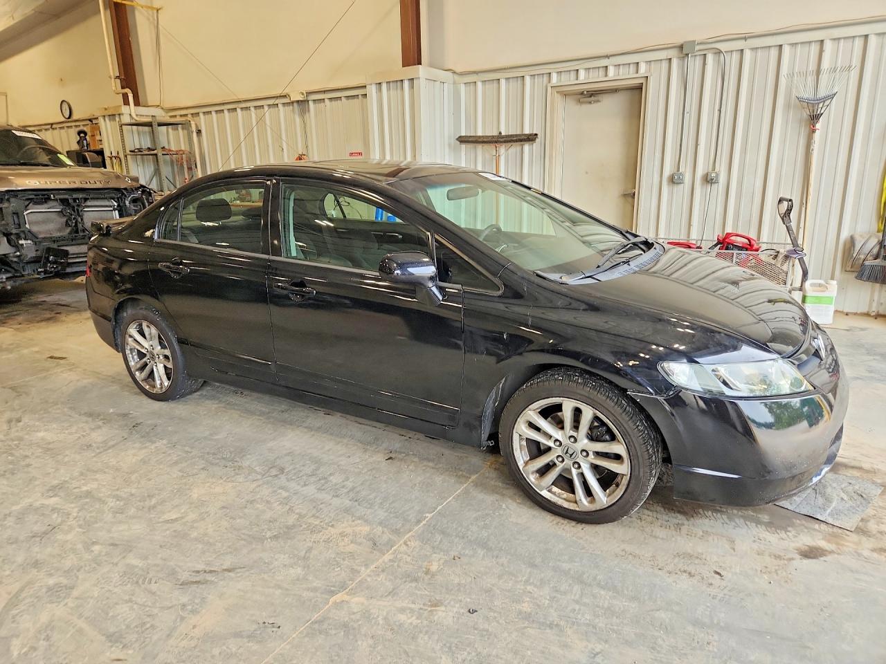 2008 Honda Civic Si Black vin: 2HGFA55578H703287